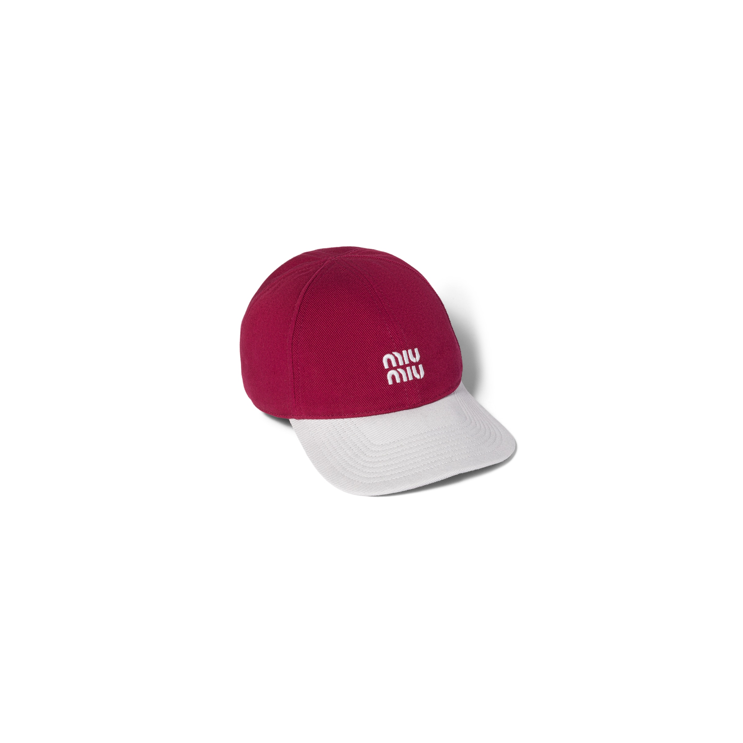Miu Miu Drill Baseball Cap In Pink