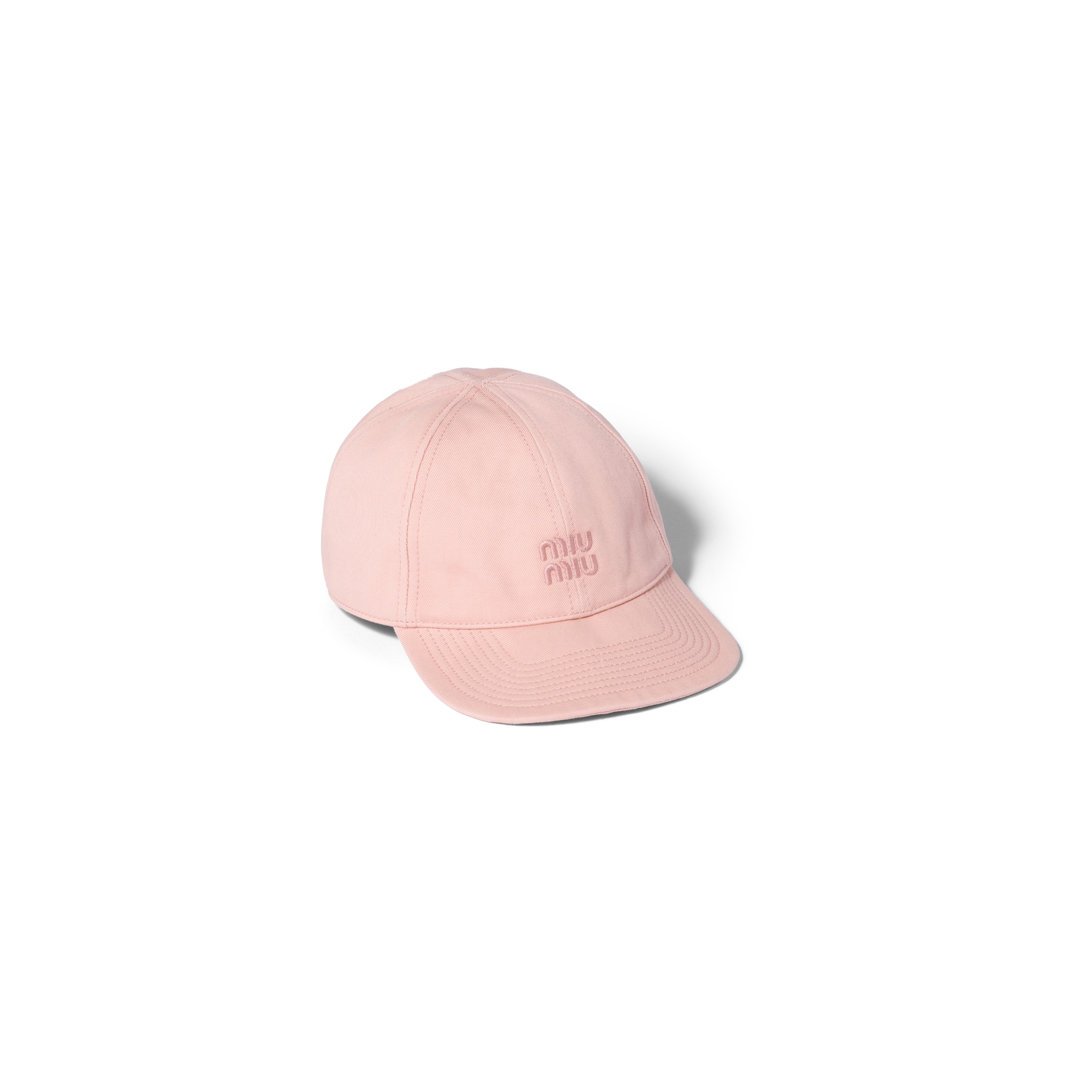 Miu Miu Solid Color Baseball Cap In Pink