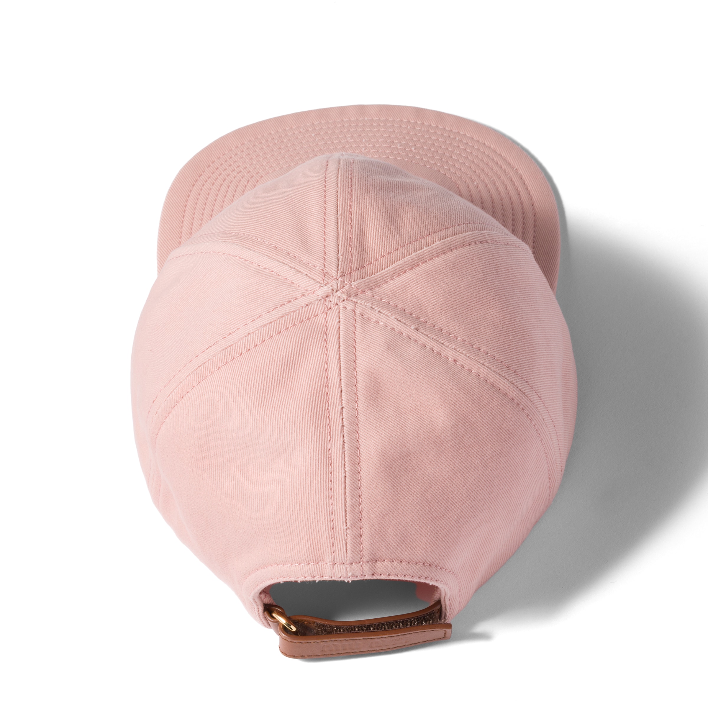 Miu Miu Solid Color Baseball Cap In Pink