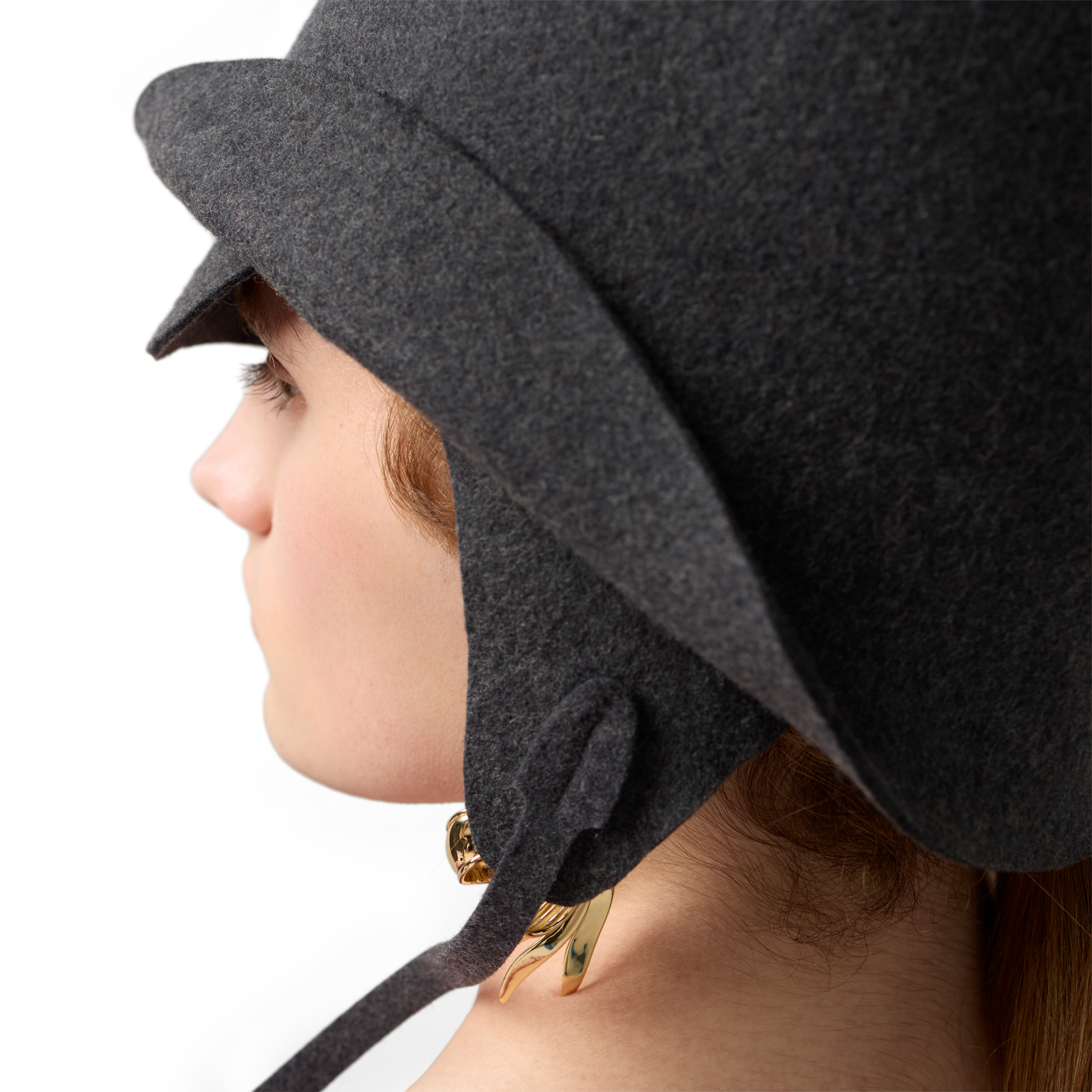 Grey Felt Hat | Miu Miu