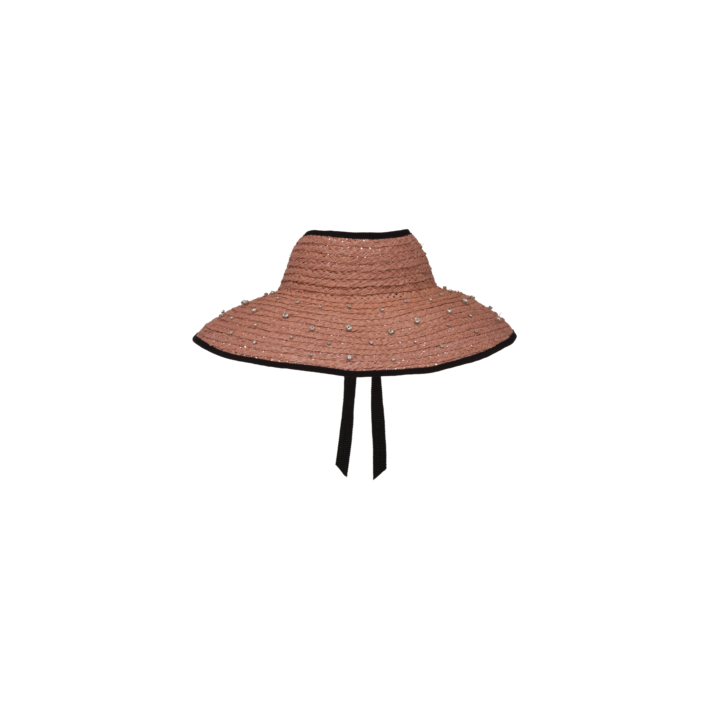 Raffia visor Orchid pink/black | Miu Miu