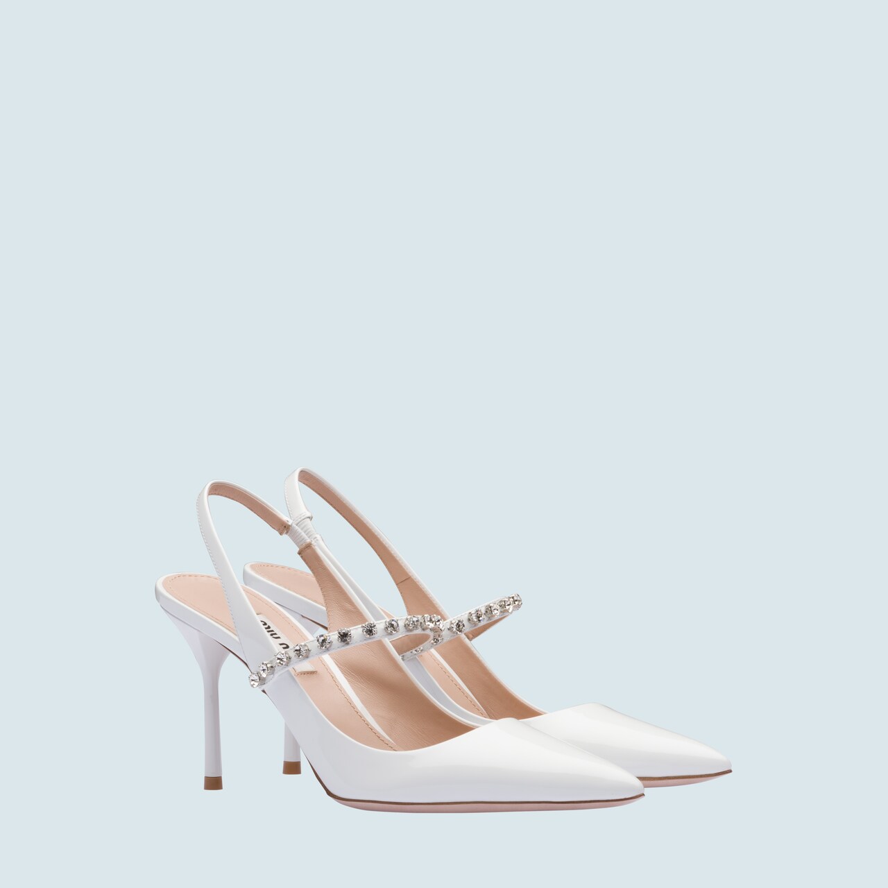 patent leather slingback pumps