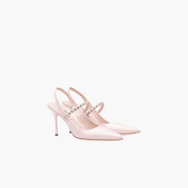 Patent leather slingback pumps Gem 