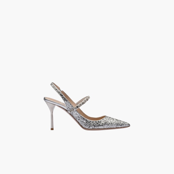 glitter slingbacks