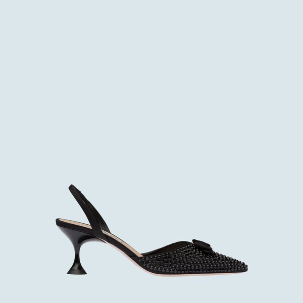 Satin slingbacks clearance