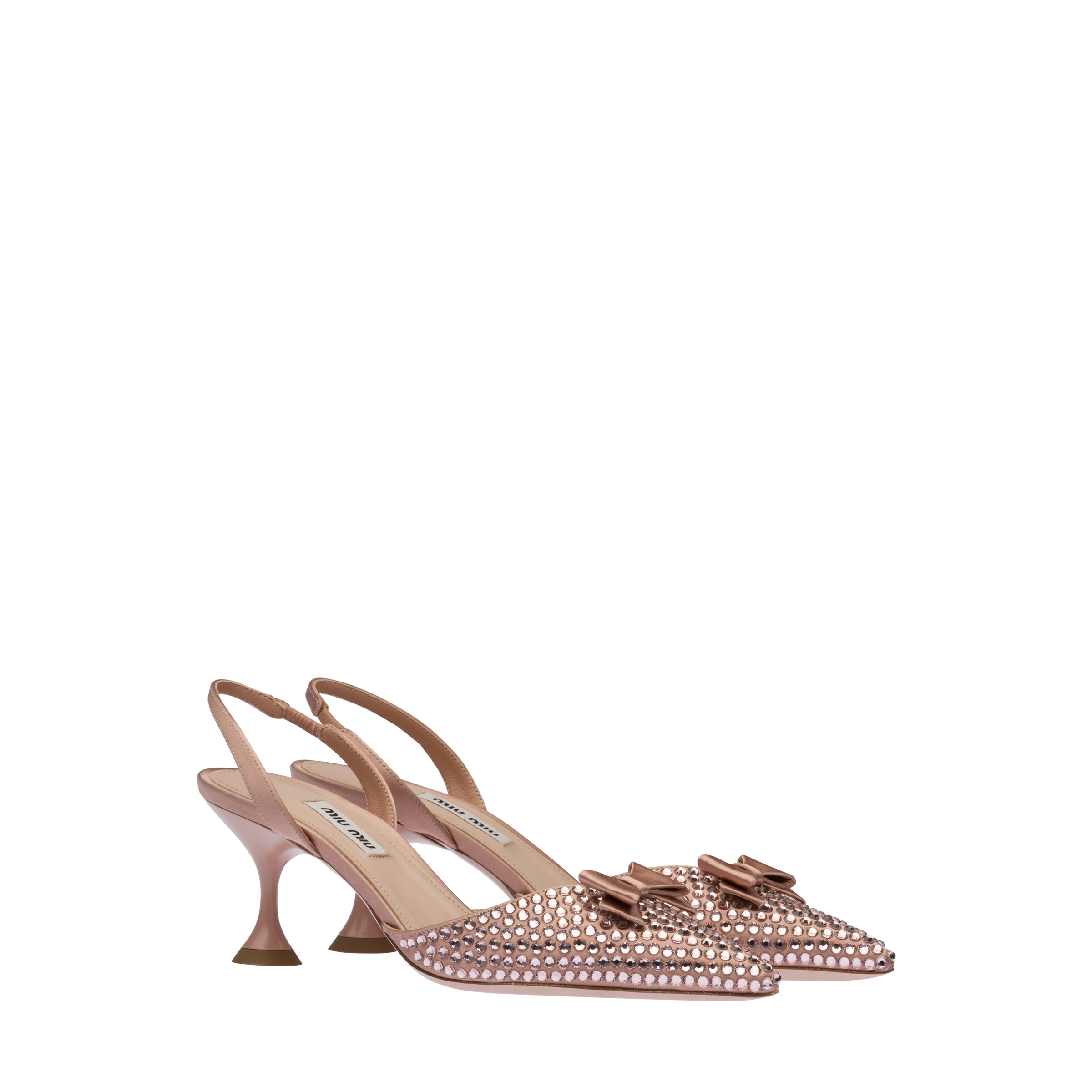 Satin slingback shoes Clearance