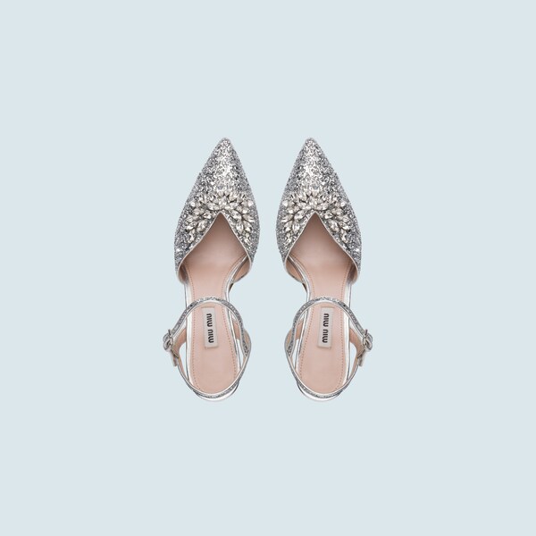 Miu miu glitter shoes clearance
