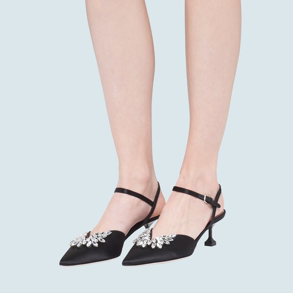 miu miu satin pumps