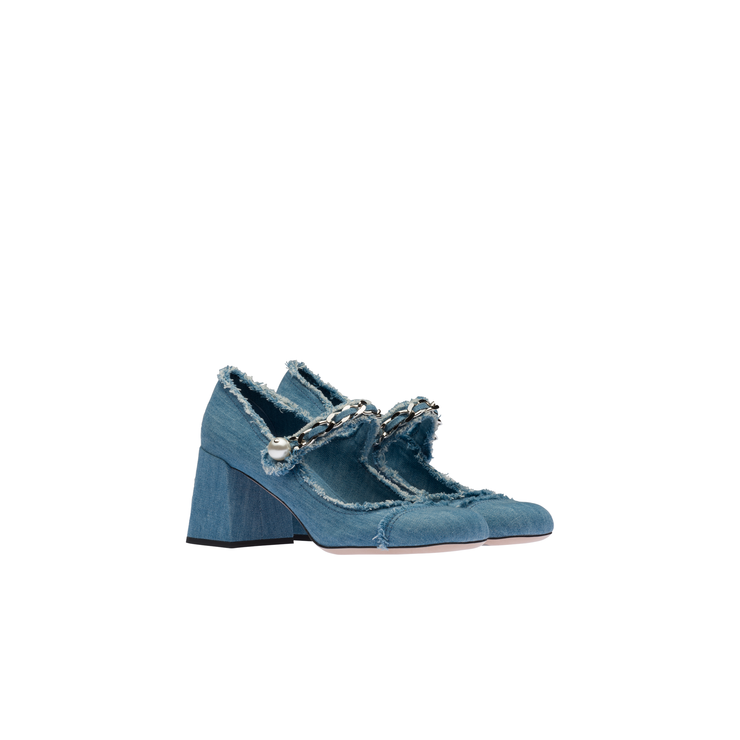 Miu miu outlet denim shoes