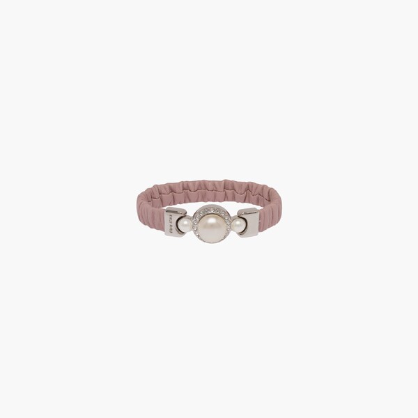 ナッパレザー メタル ブレスレット ブラック | Miu Miu ナッパレザー メタル ブレスレット ブラック | Miu Miu
