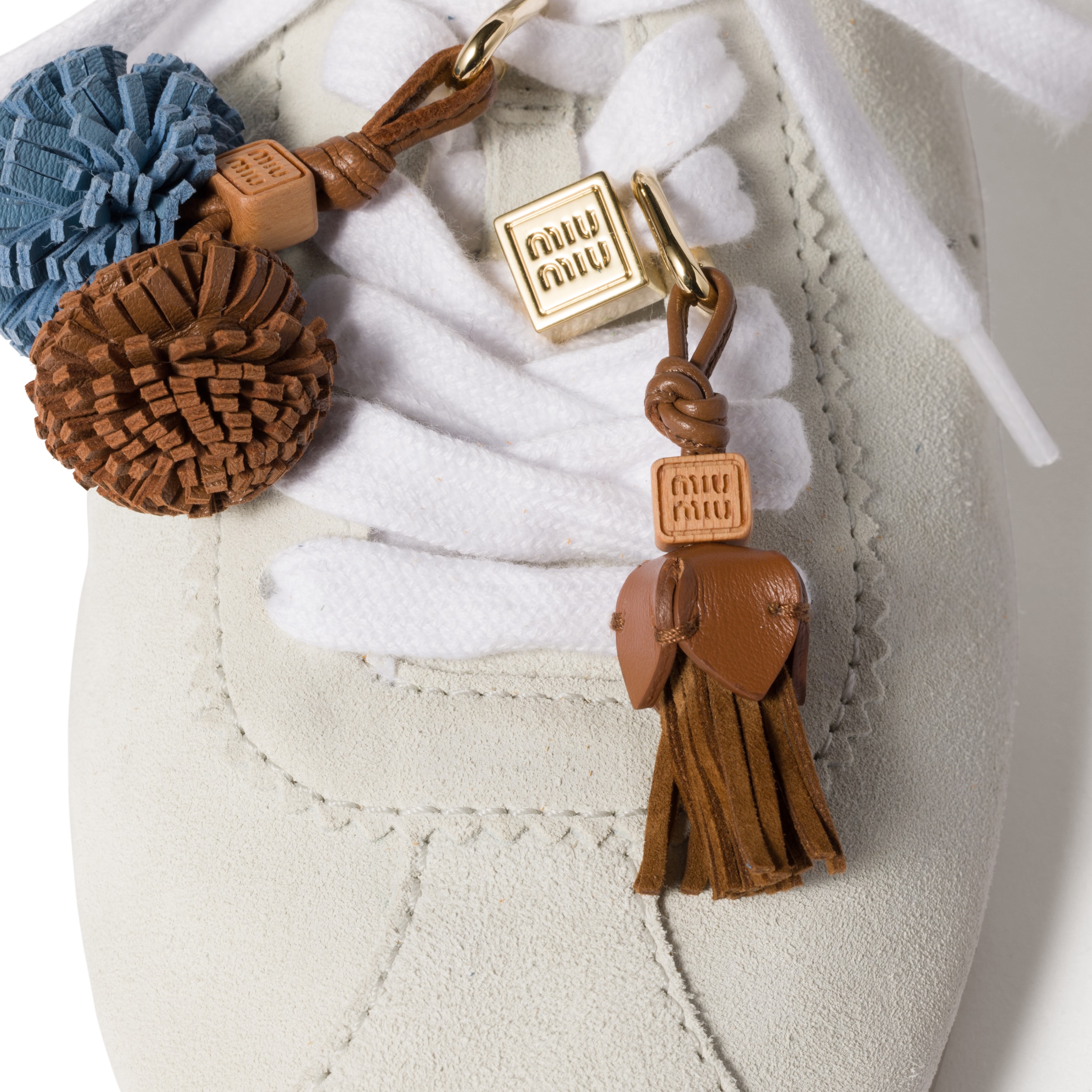Miu Miu Leather Micro Trick In Cognac
