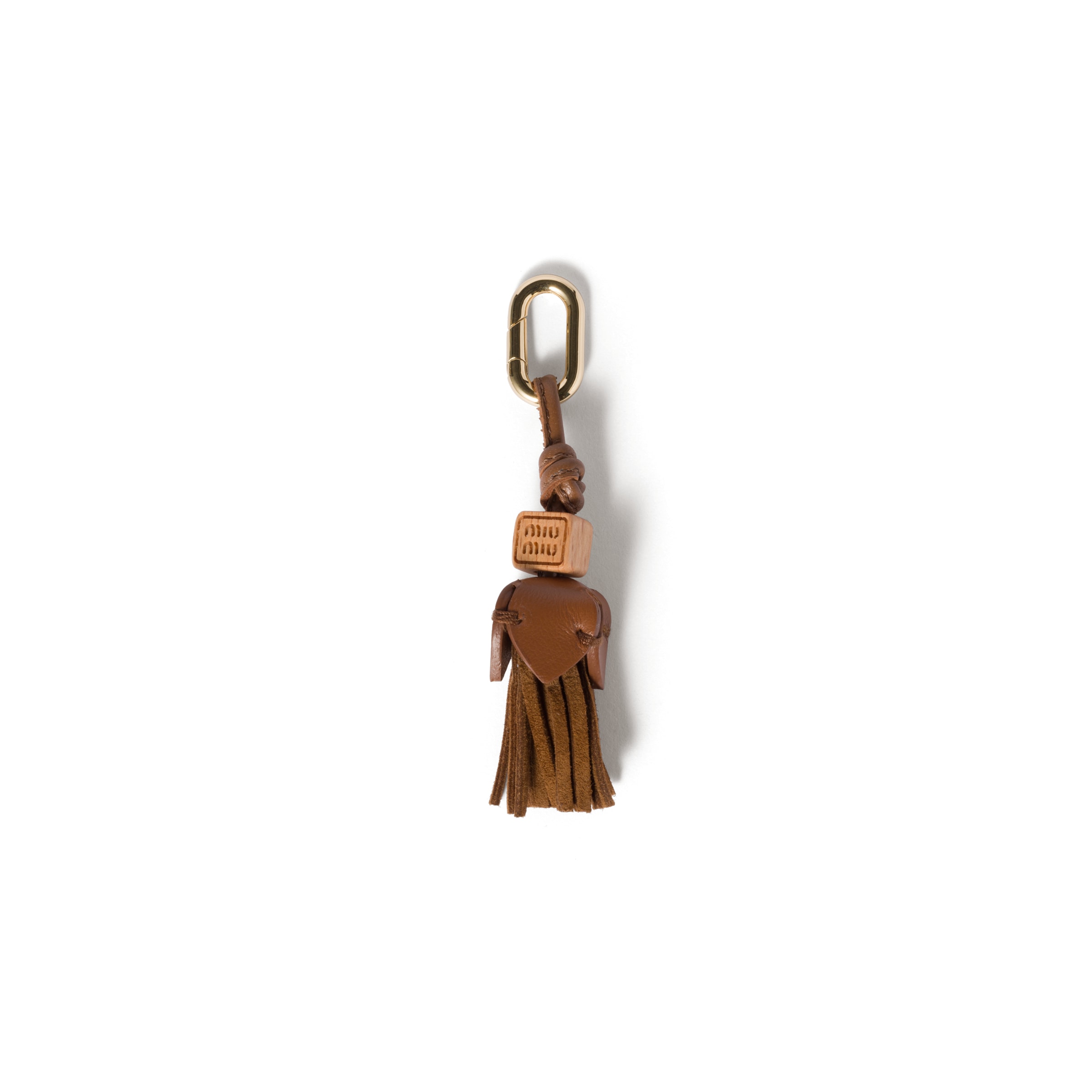 Miu Miu Leather Micro Trick In Cognac