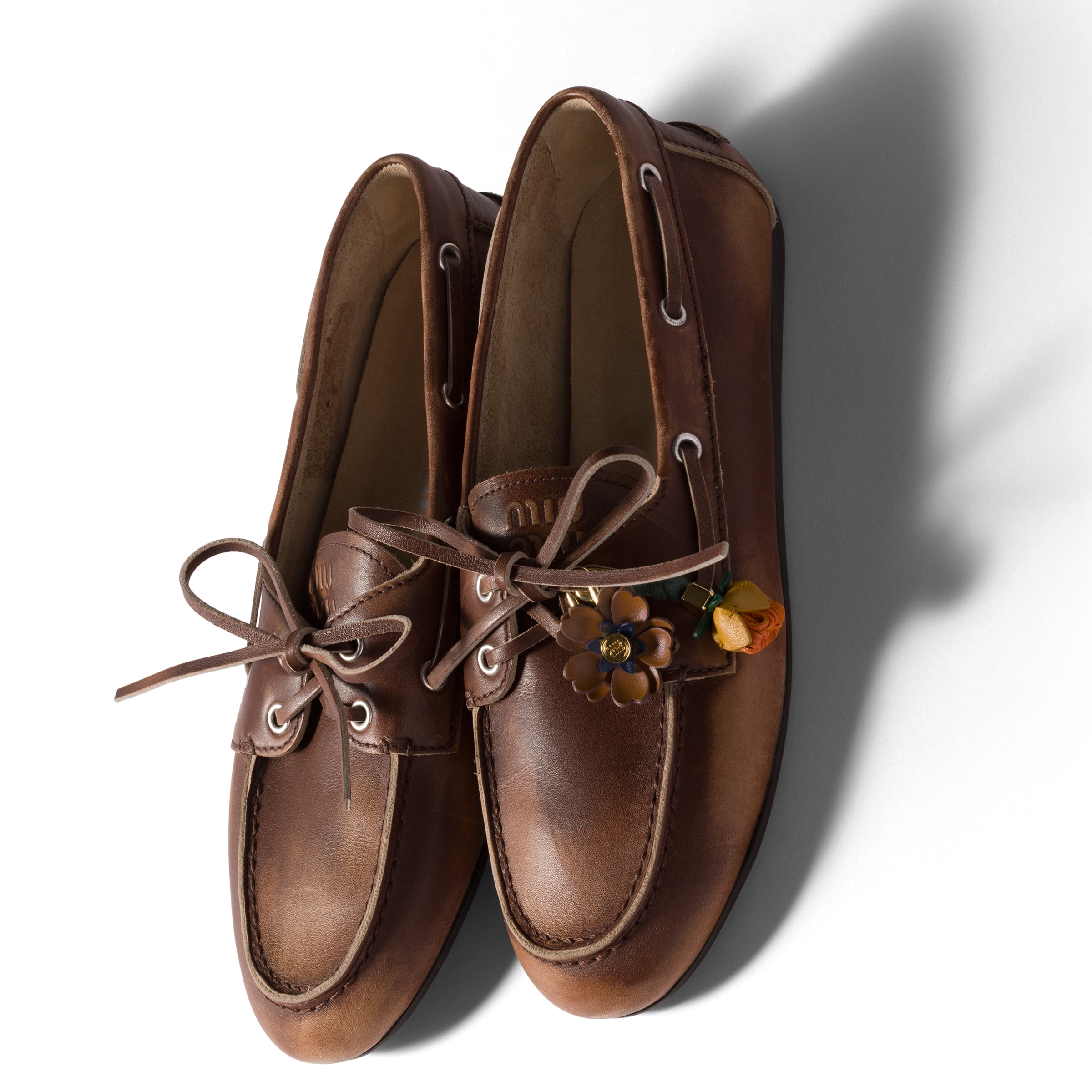 Miu Miu Leather Micro Trick In Brown