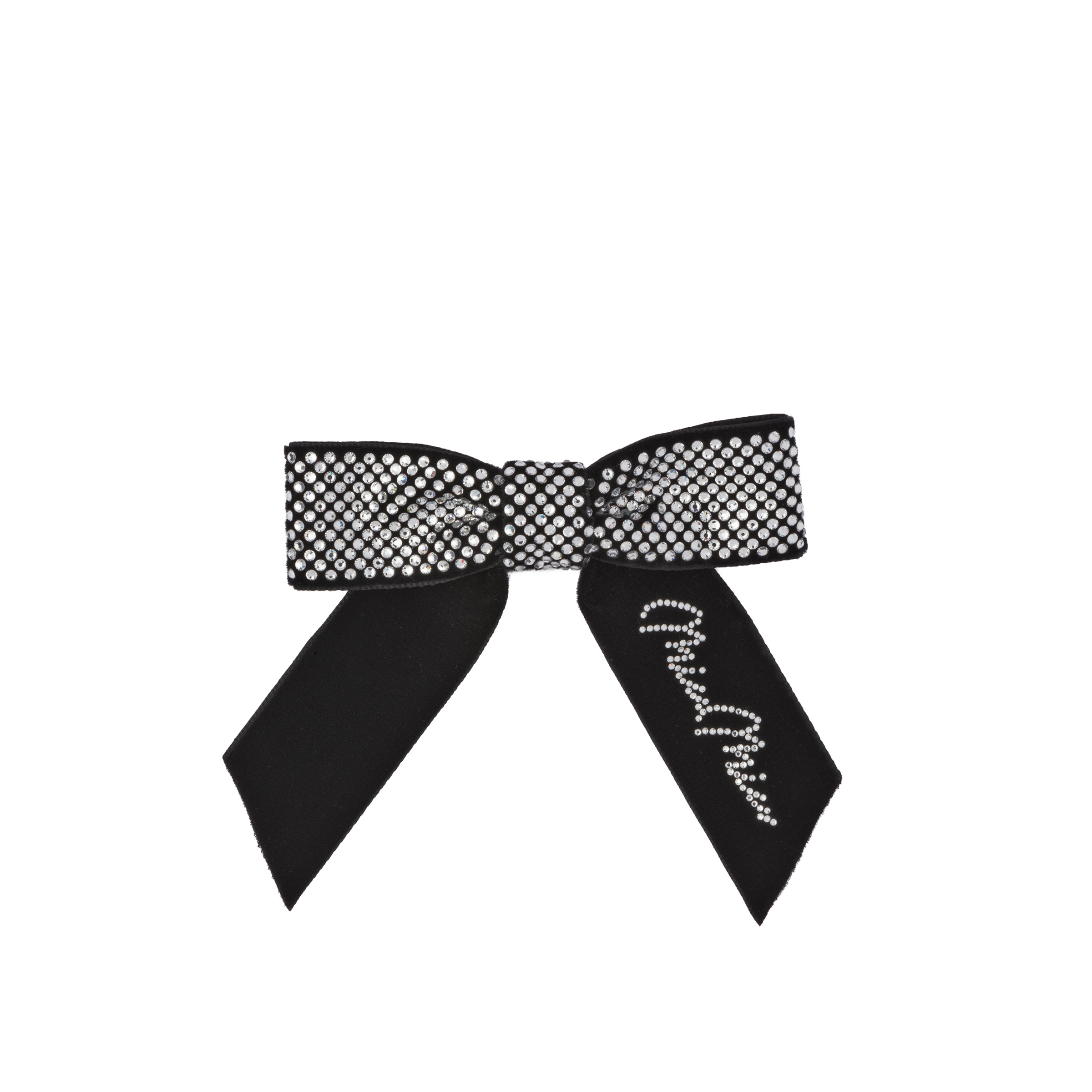 Miu Miu Fabric Hair Clip In Black