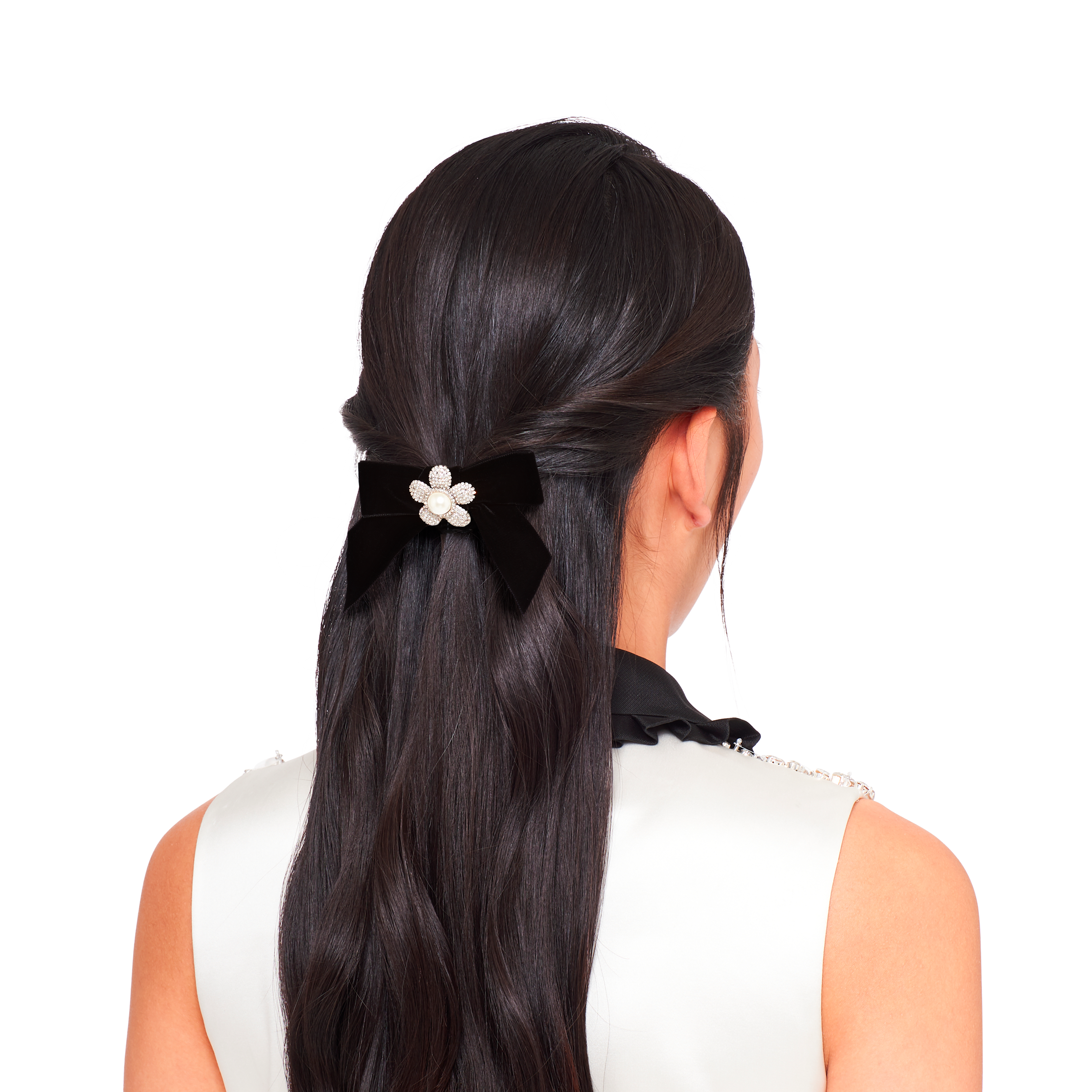 ベルベット ヘアクリップ ブラック Miu Miu ベルベット ヘアクリップ ブラック Miu Miu
