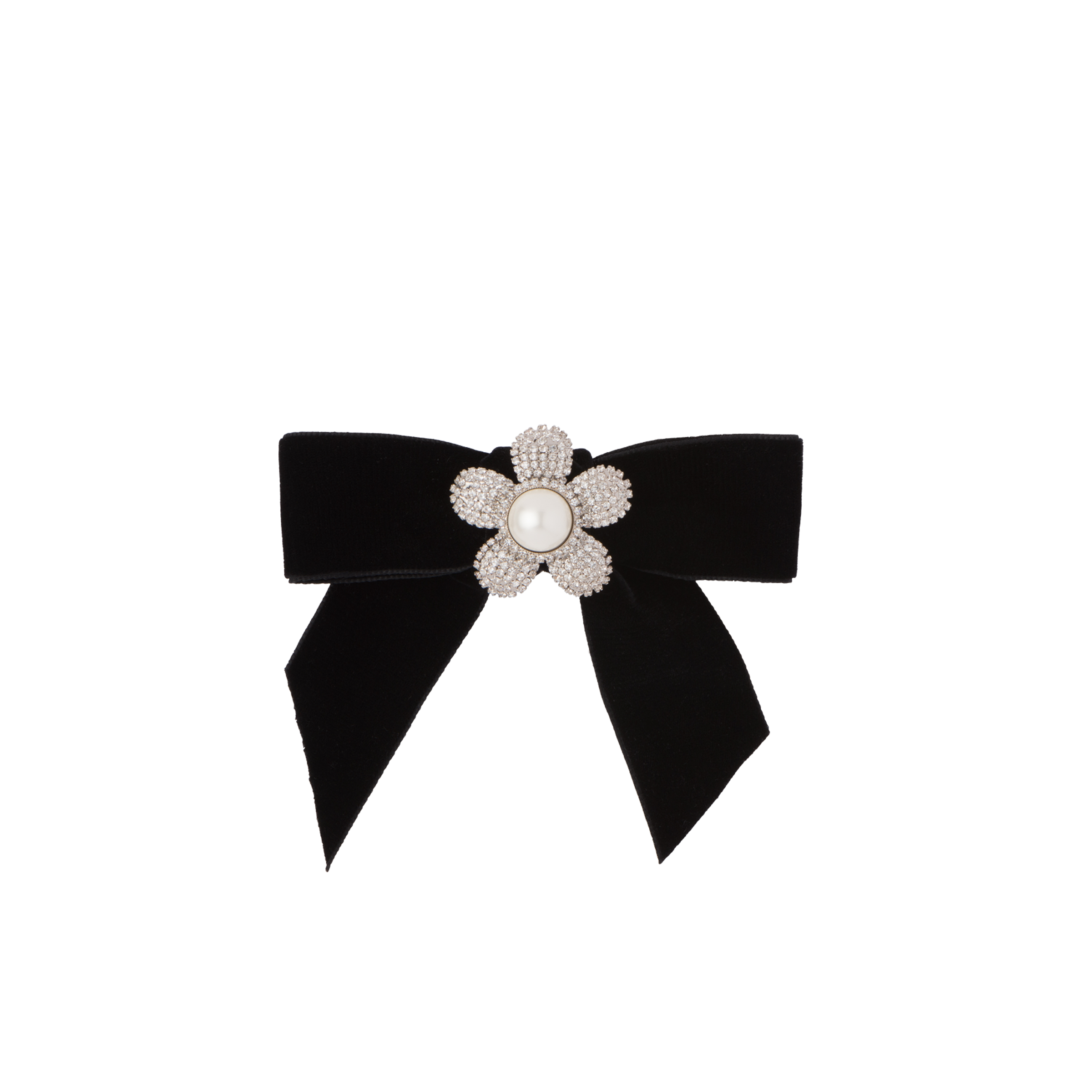 ベルベット ヘアクリップ ブラック Miu Miu ベルベット ヘアクリップ ブラック Miu Miu