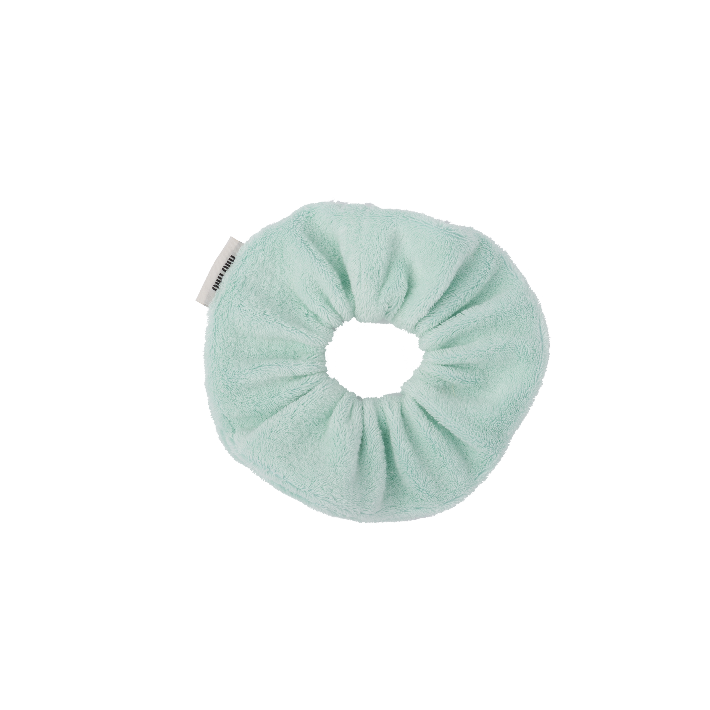 Terry cloth scrunchie Aqua Miu Miu