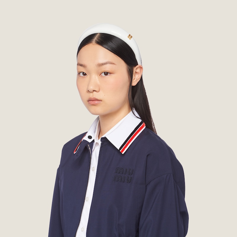 Patent leather headband