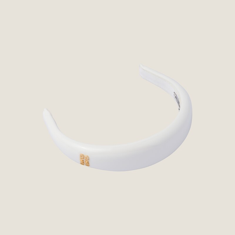 Patent leather headband