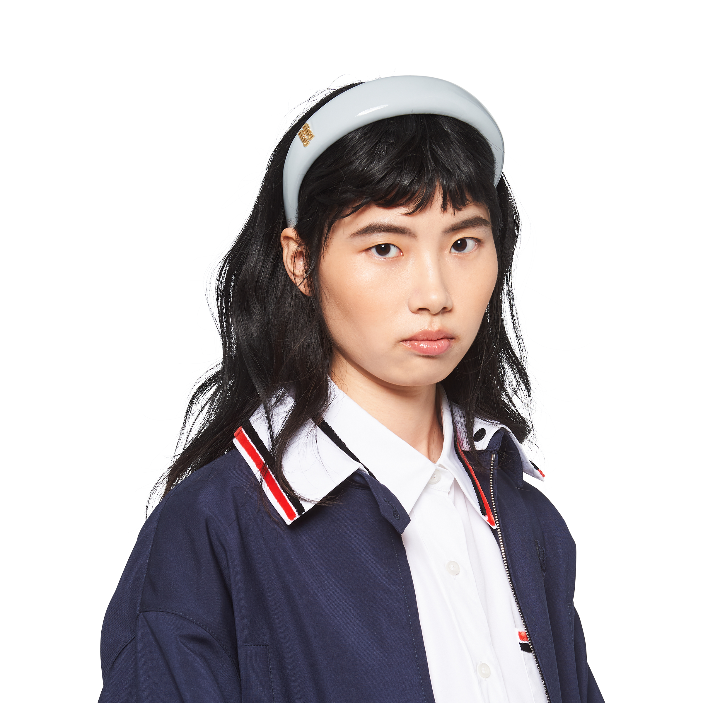 楽天市場】MIU MIU ミュウミュウ ヘアバンド ヘアアクセサリー パテントレザー 5IH025 069 レディース カチューシャ ブランドロゴ  オケージョン : セレクトショップFELICE