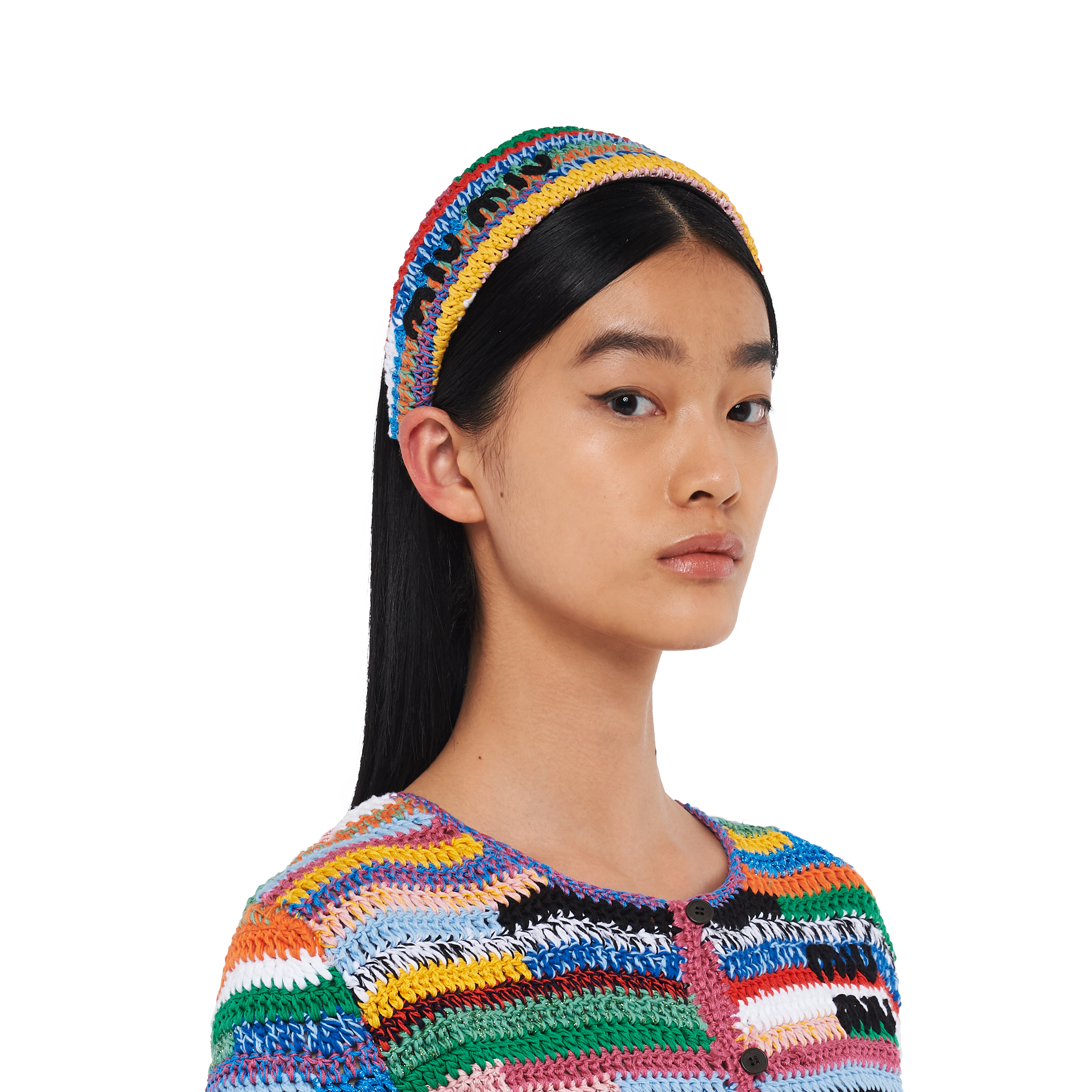 MIU MIU パテントレザー ヘッドバンド ピンク ヘアアクセサリー