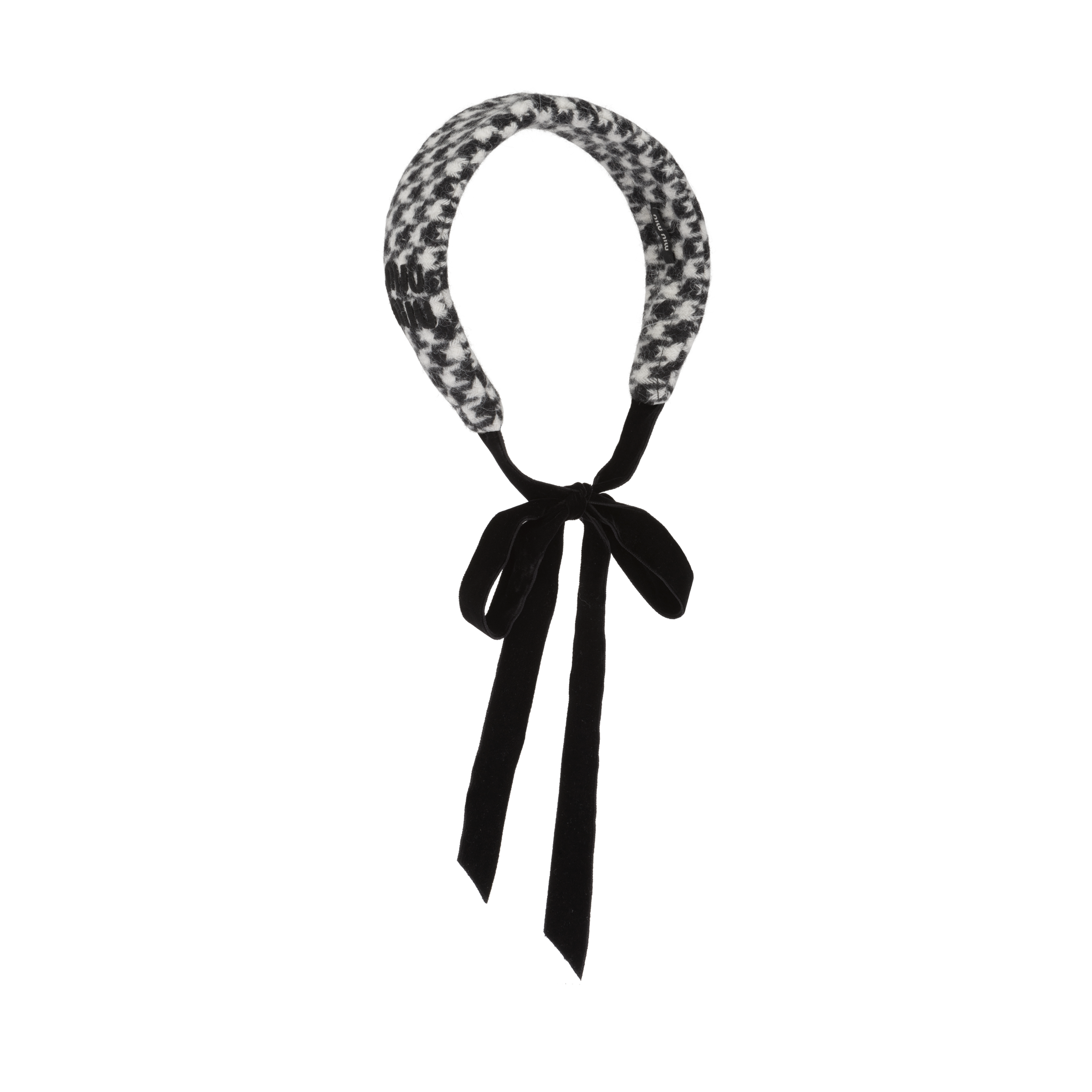 Shetland Wool Headband Black Miu Miu shetland-wool-headband-black-miu-miu
