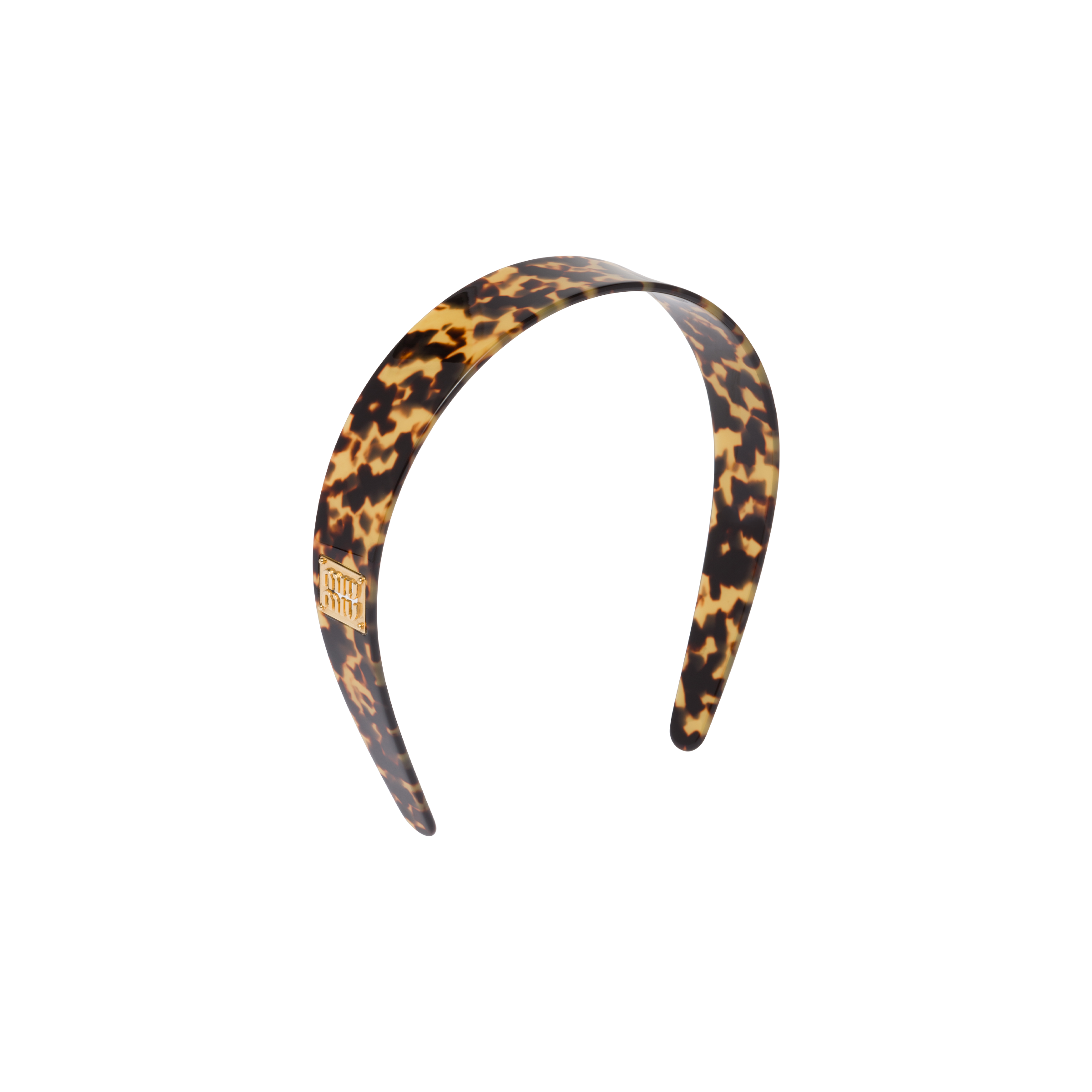 Miu Miu Plexiglas Headband In Tortoiseshell/gold | ModeSens Miu Miu Plexiglas Headband In Tortoiseshell/gold | ModeSens