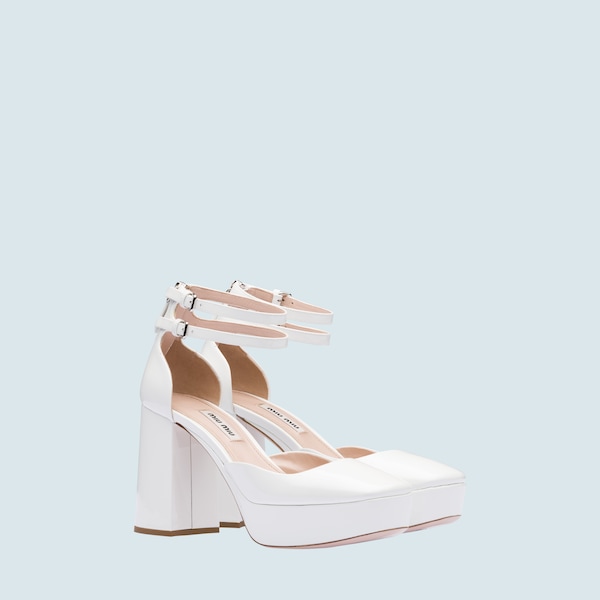 miu miu white heels