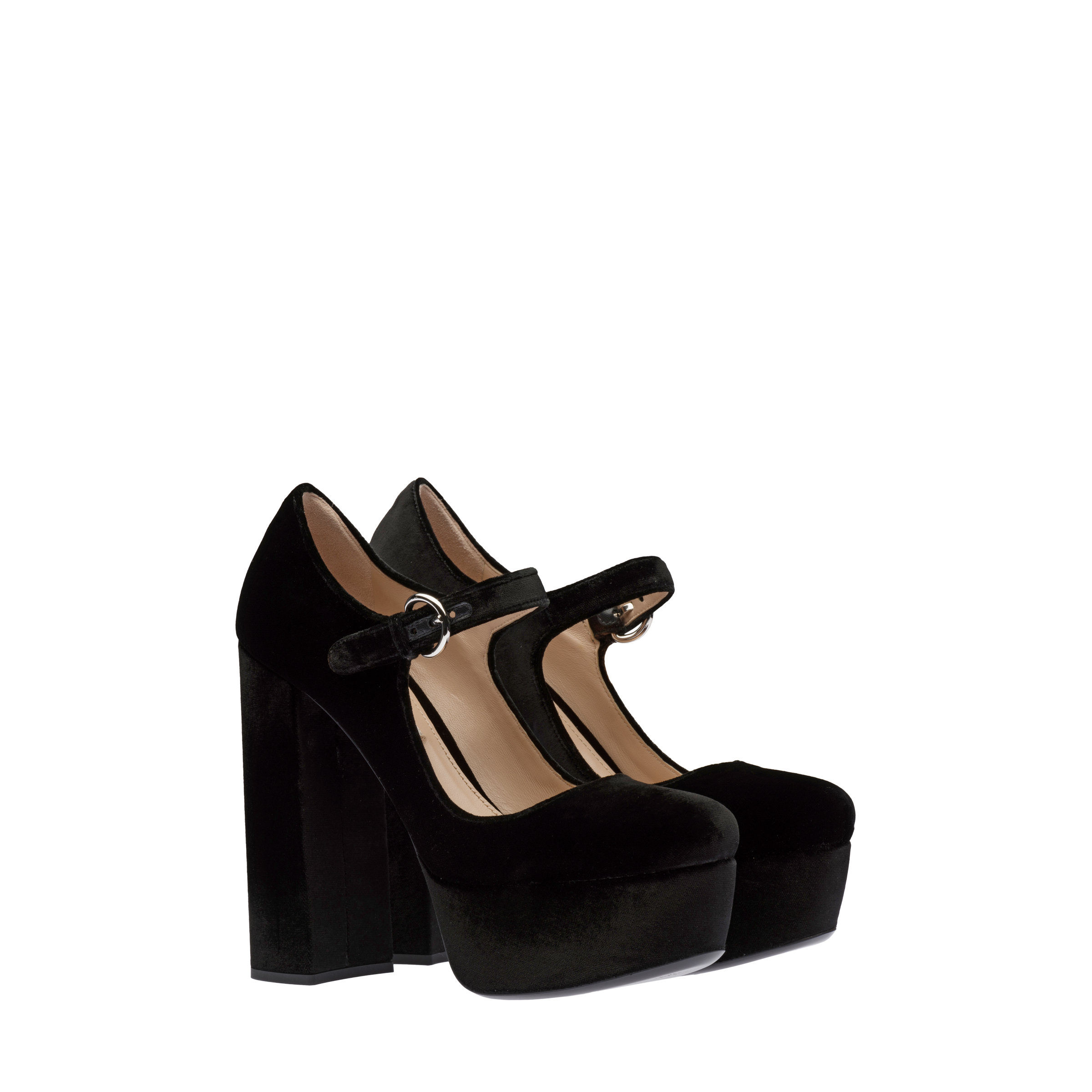 miu miu velvet platform sandals