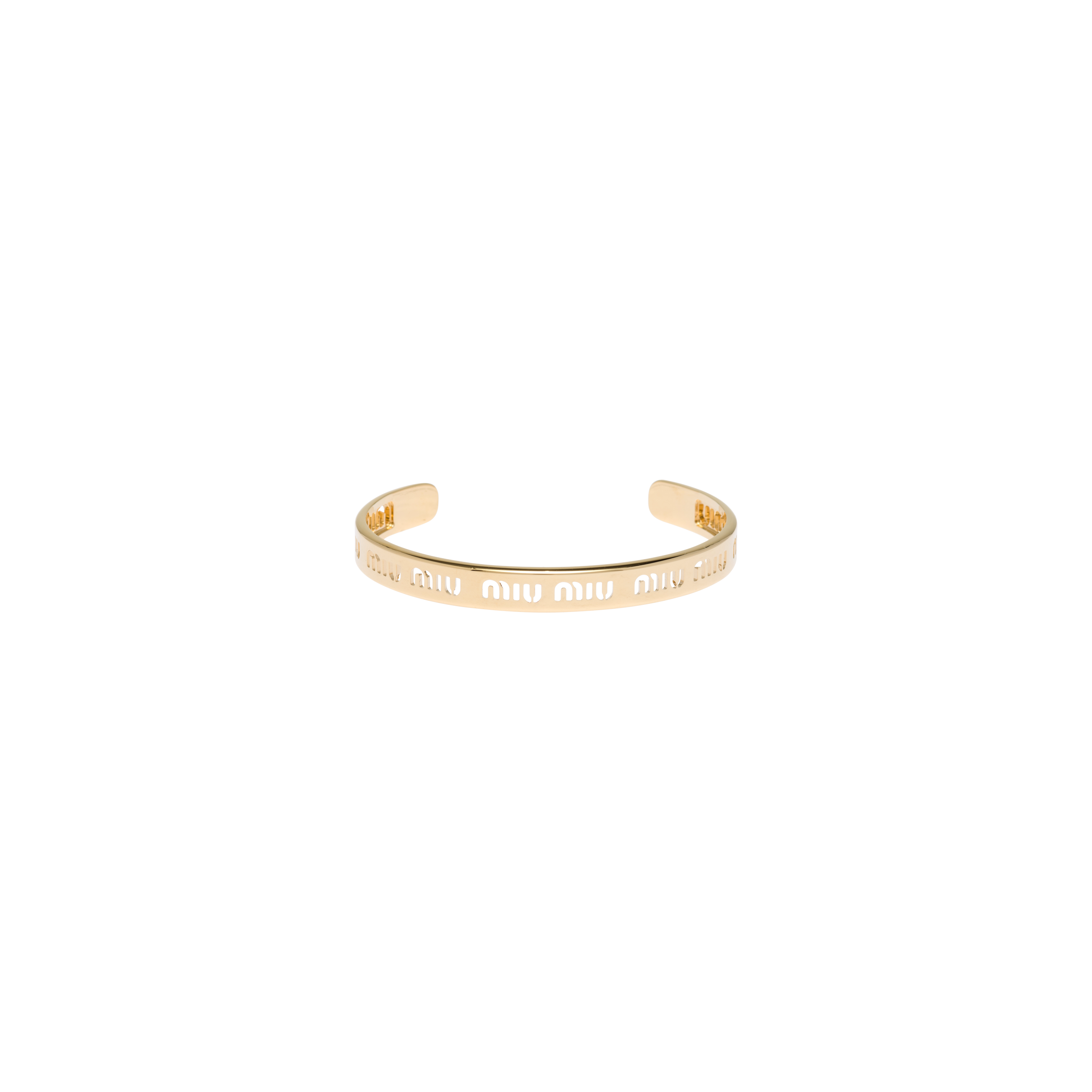 【Miu Miu 】Logo-Engraved Bracelet Miu Miu logo-charm Rope Bracelet | Orange | FARFETCH