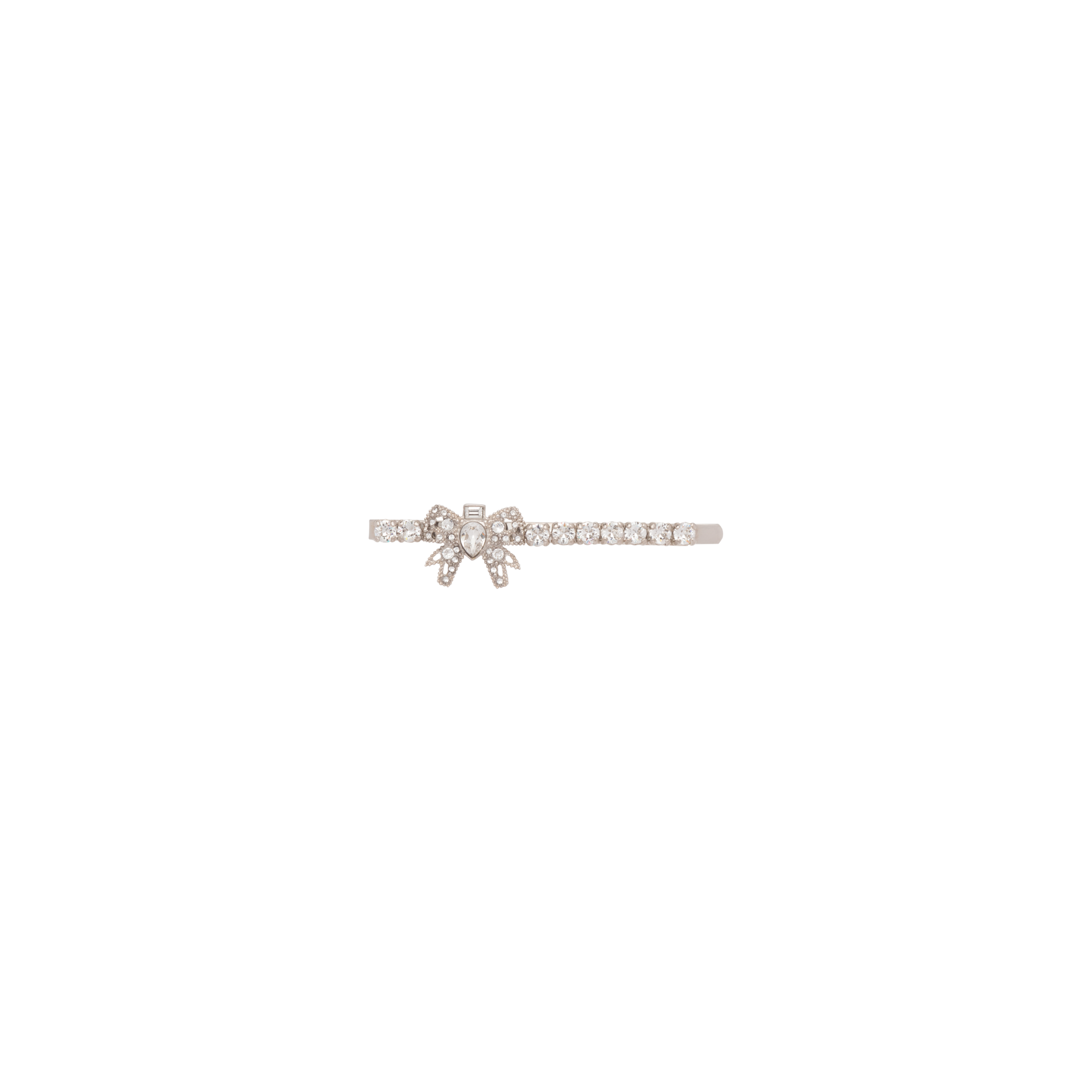 Miu Miu Crystal Hair Clip In Cream/cristal