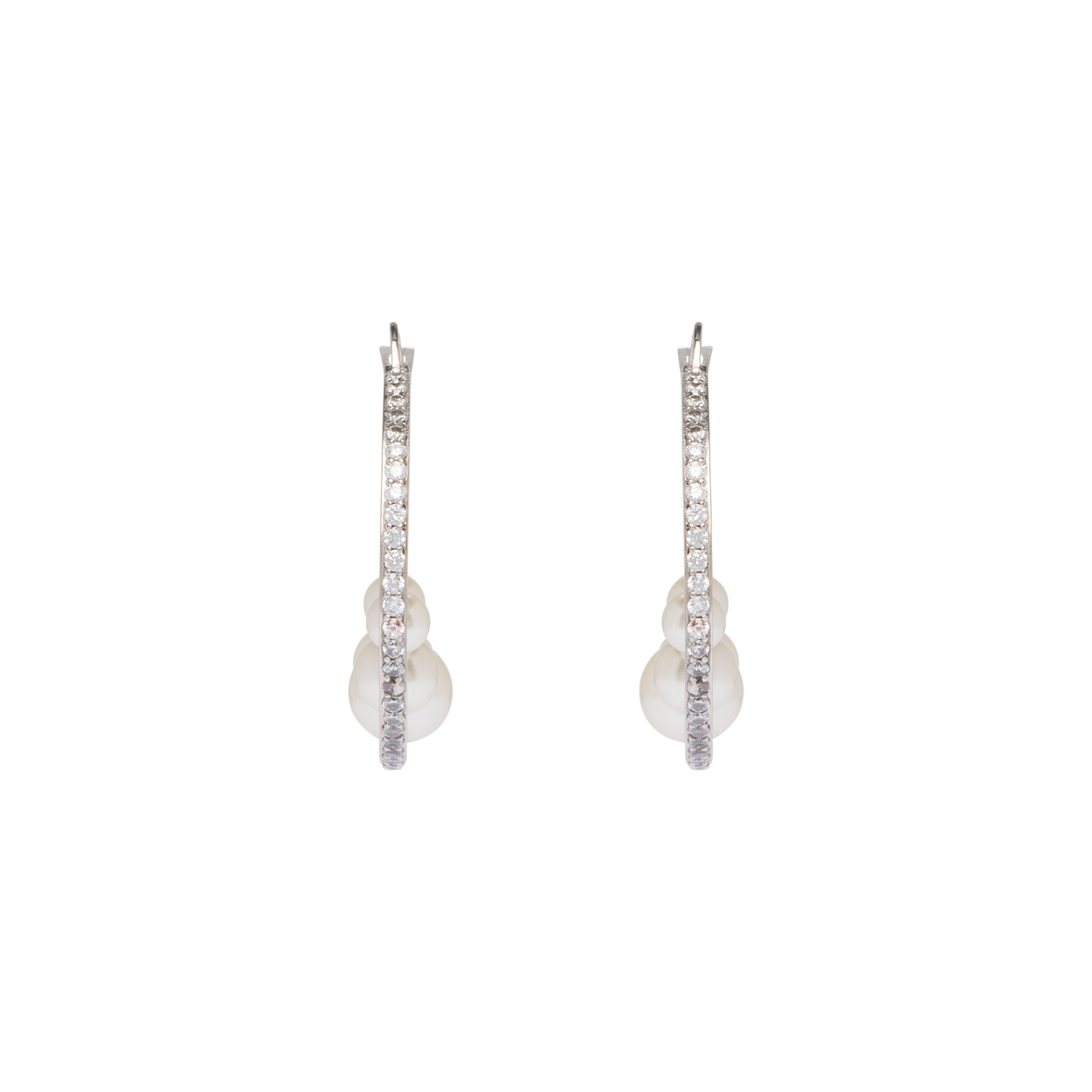 Miu Pearl hoop earrings