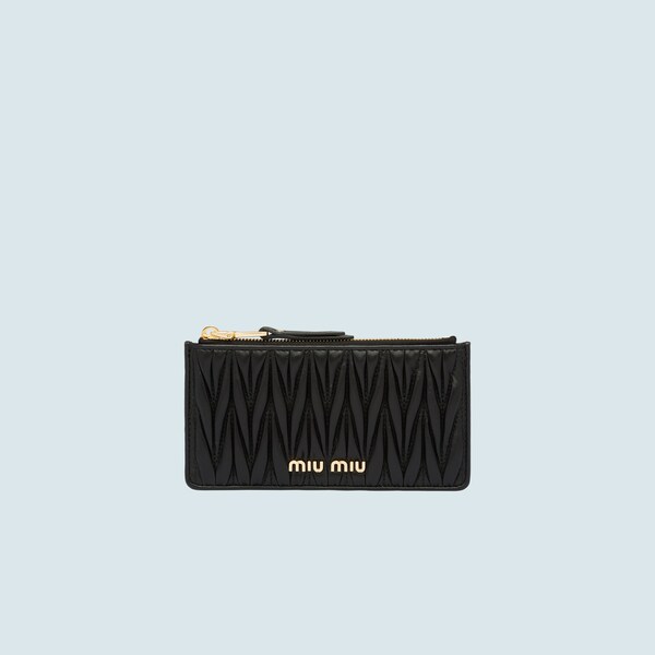 miu miu matelassé leather wallet