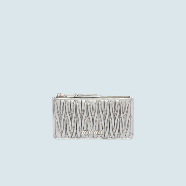 miu miu matelassé leather wallet