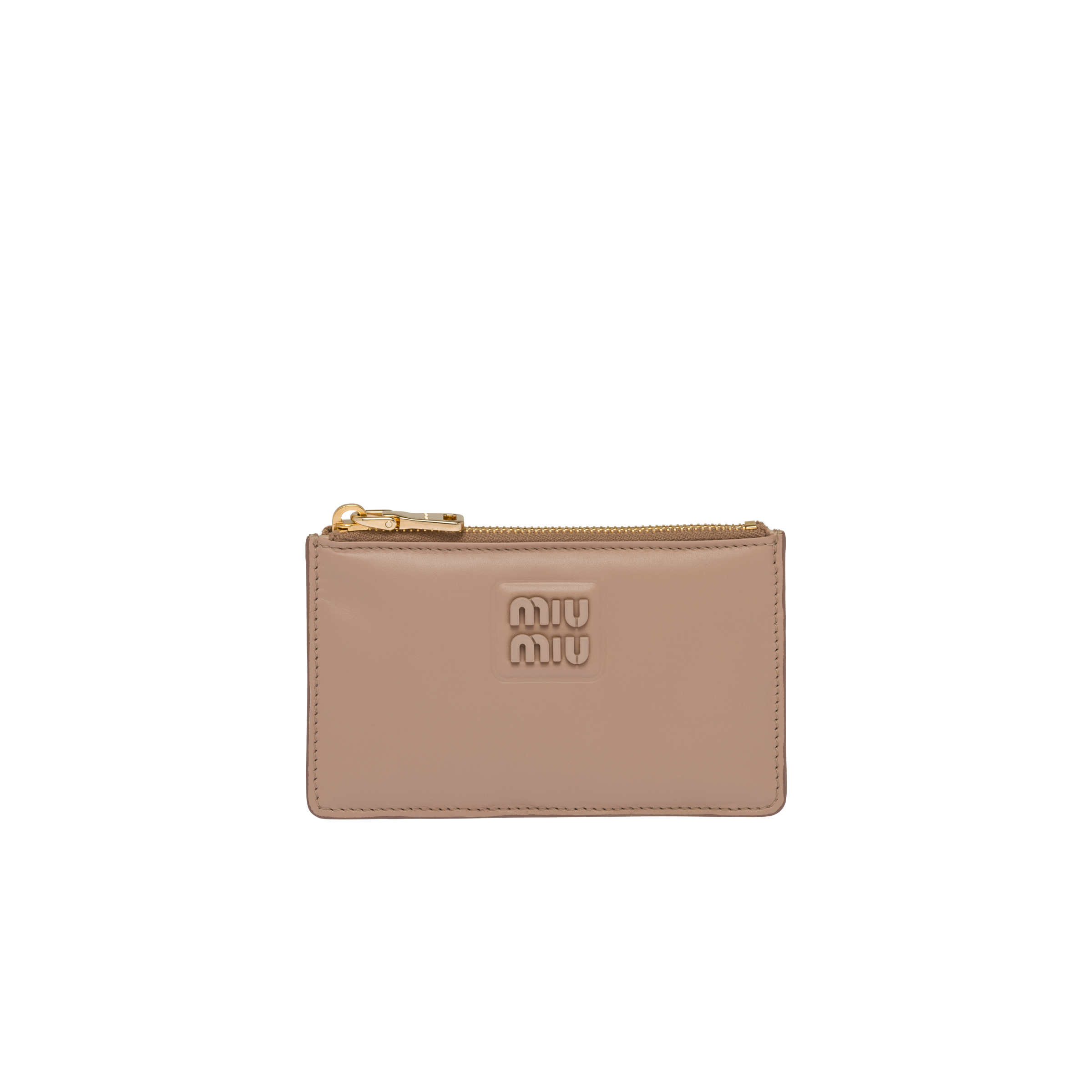 Leather envelope wallet Cameo Miu Miu