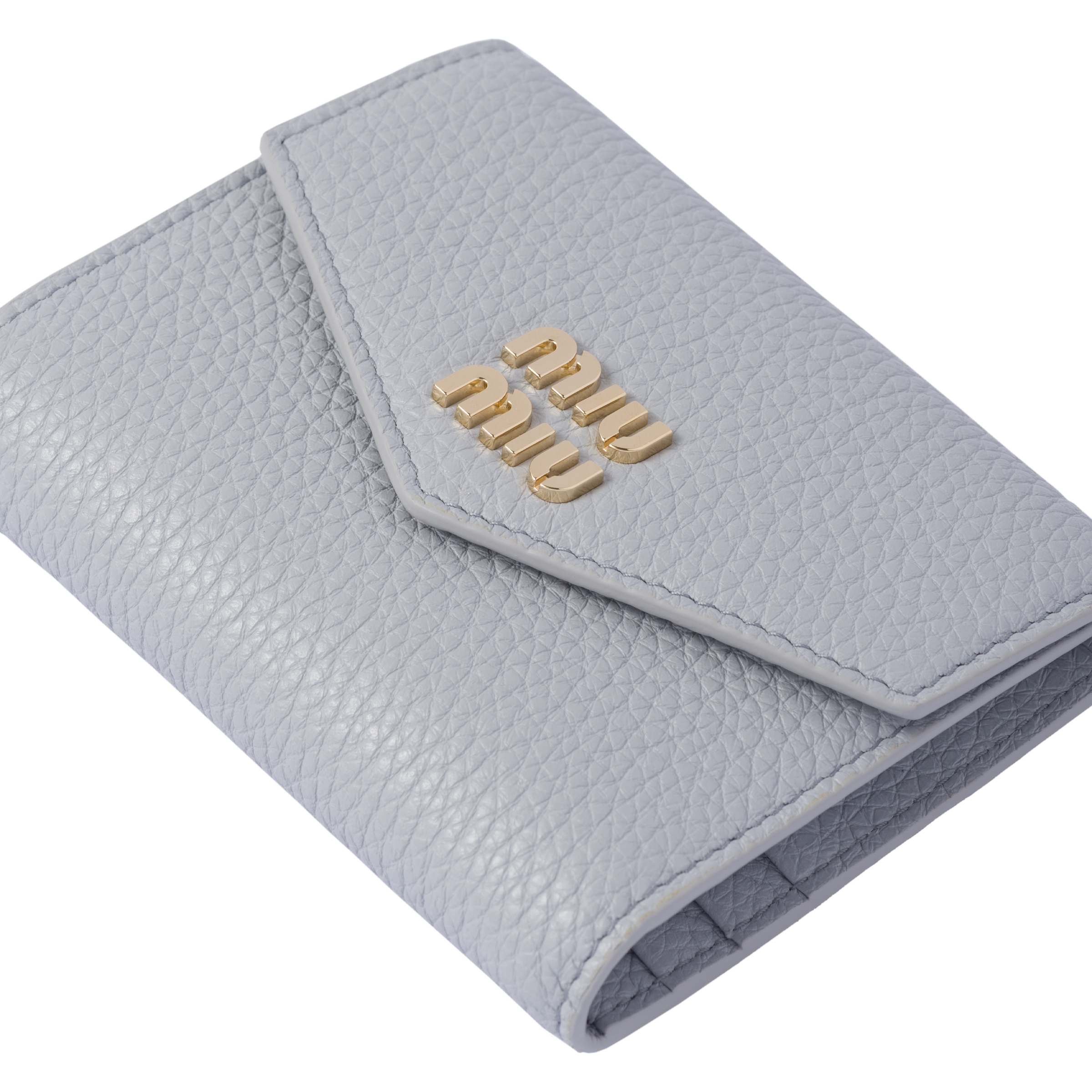 Cornflower Small Leather Wallet | Miu Miu