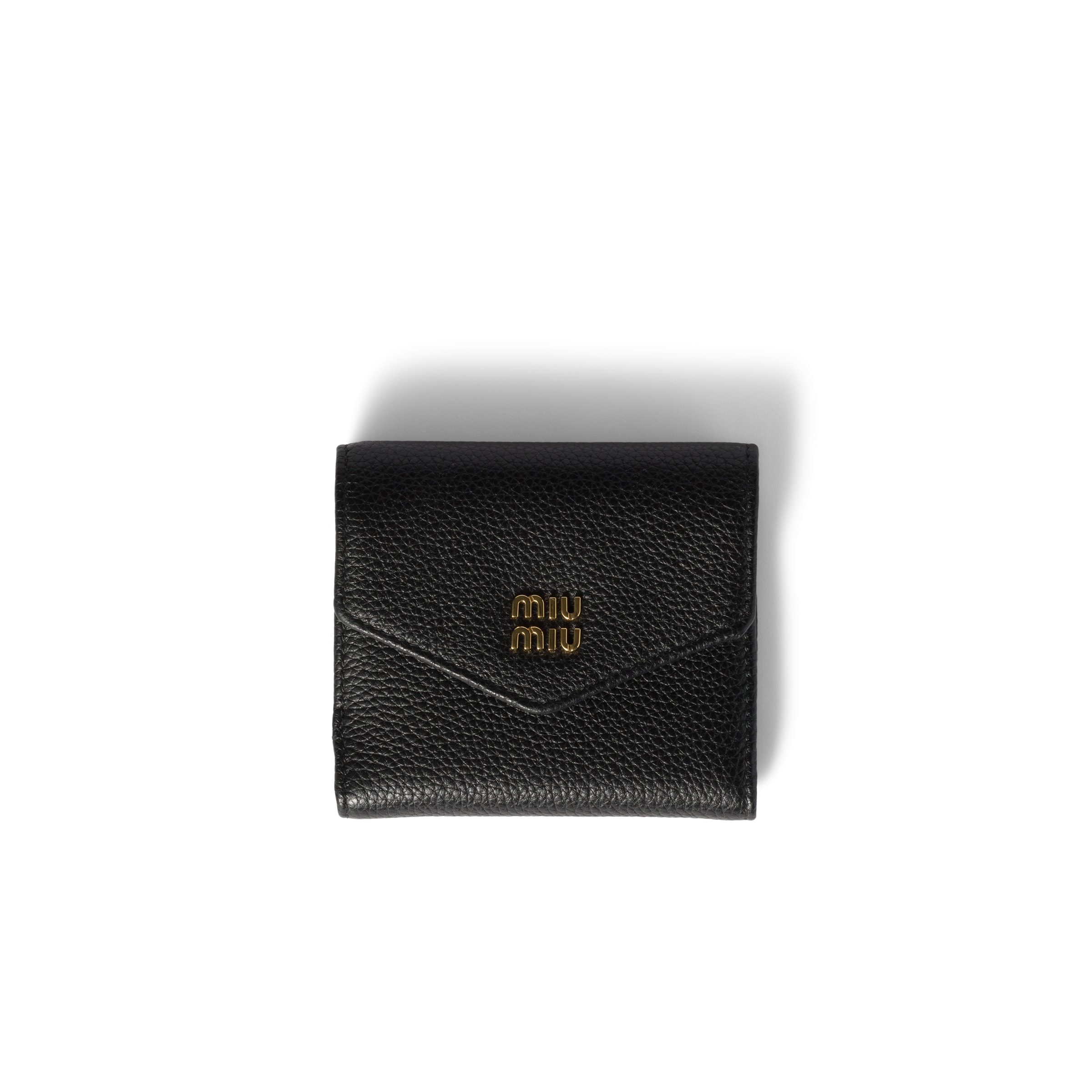 Miu Miu Small Leather Wallet, Woman, Black