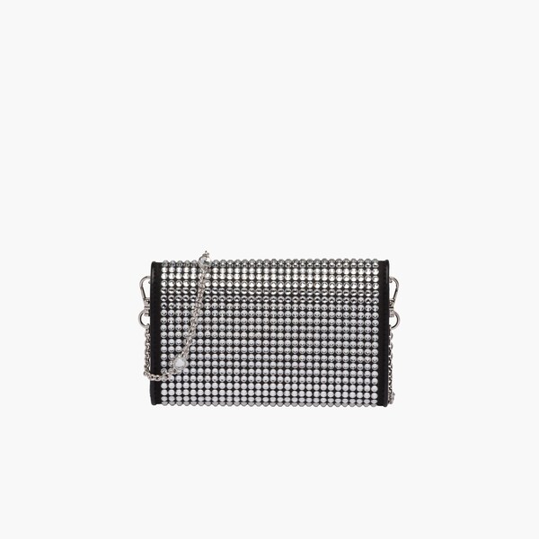 leather wallet with shoulder strap