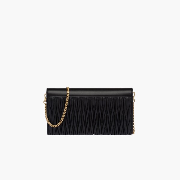 leather wallet with shoulder strap