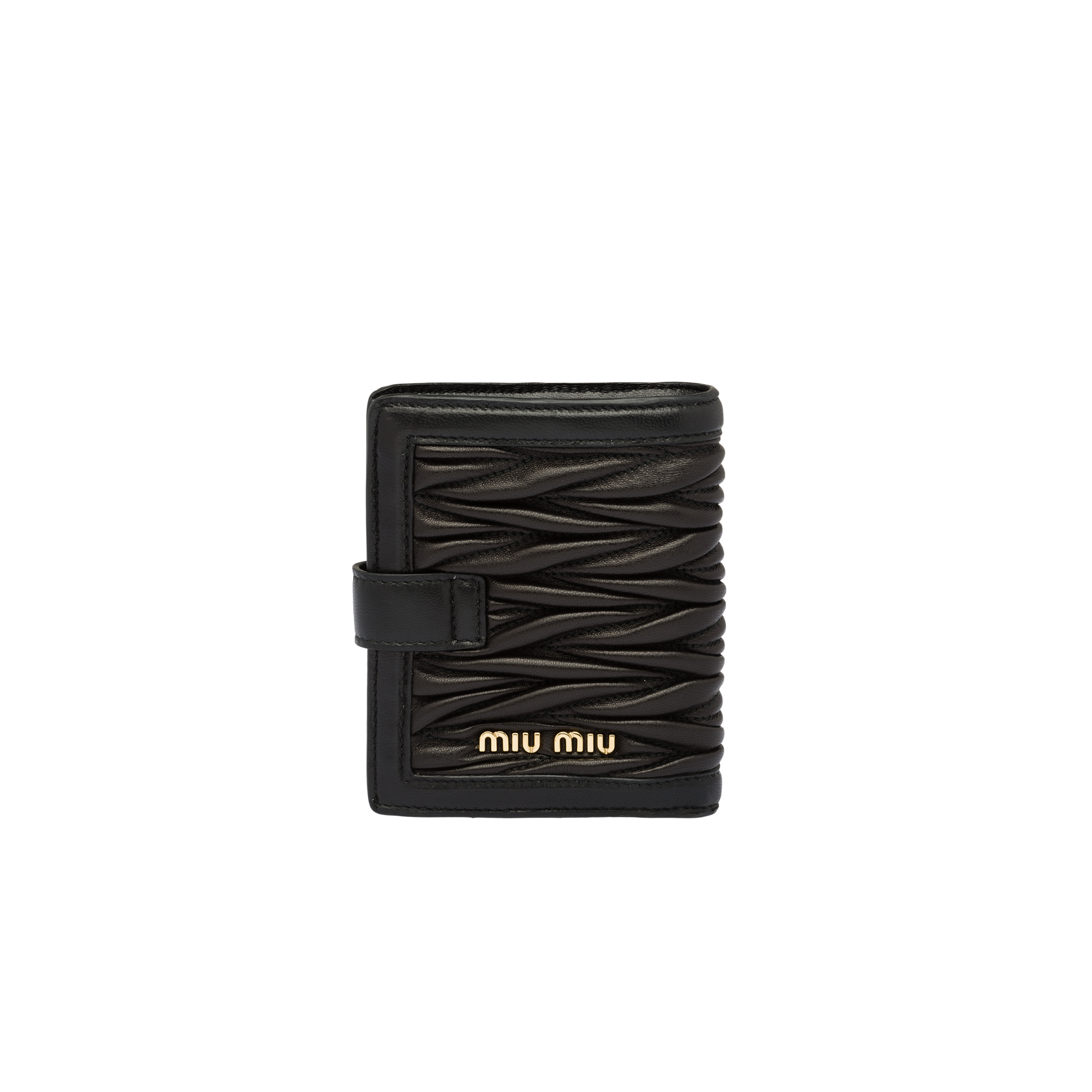 miu miu matelassé leather wallet