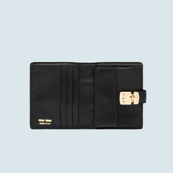 miu miu matelassé leather wallet