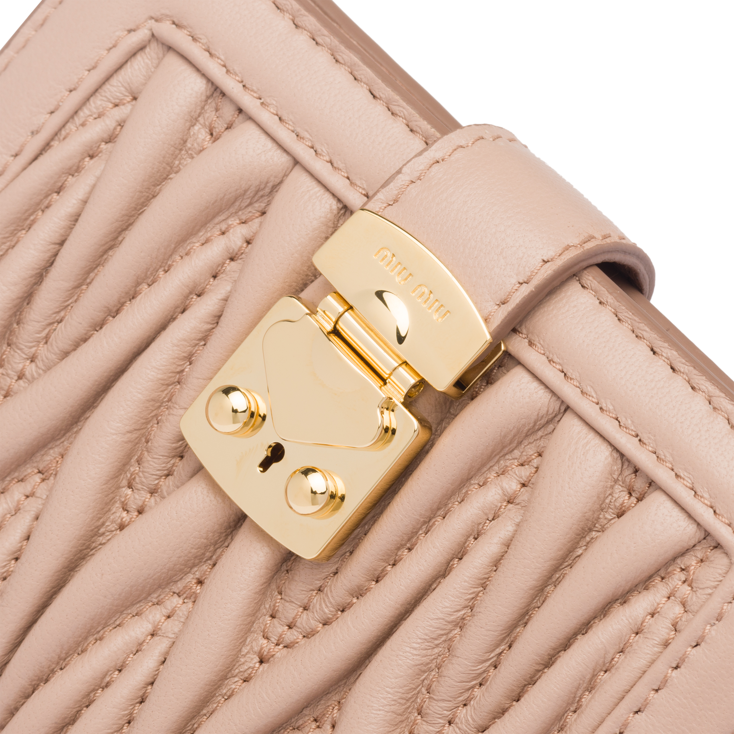 miu miu matelassé leather wallet