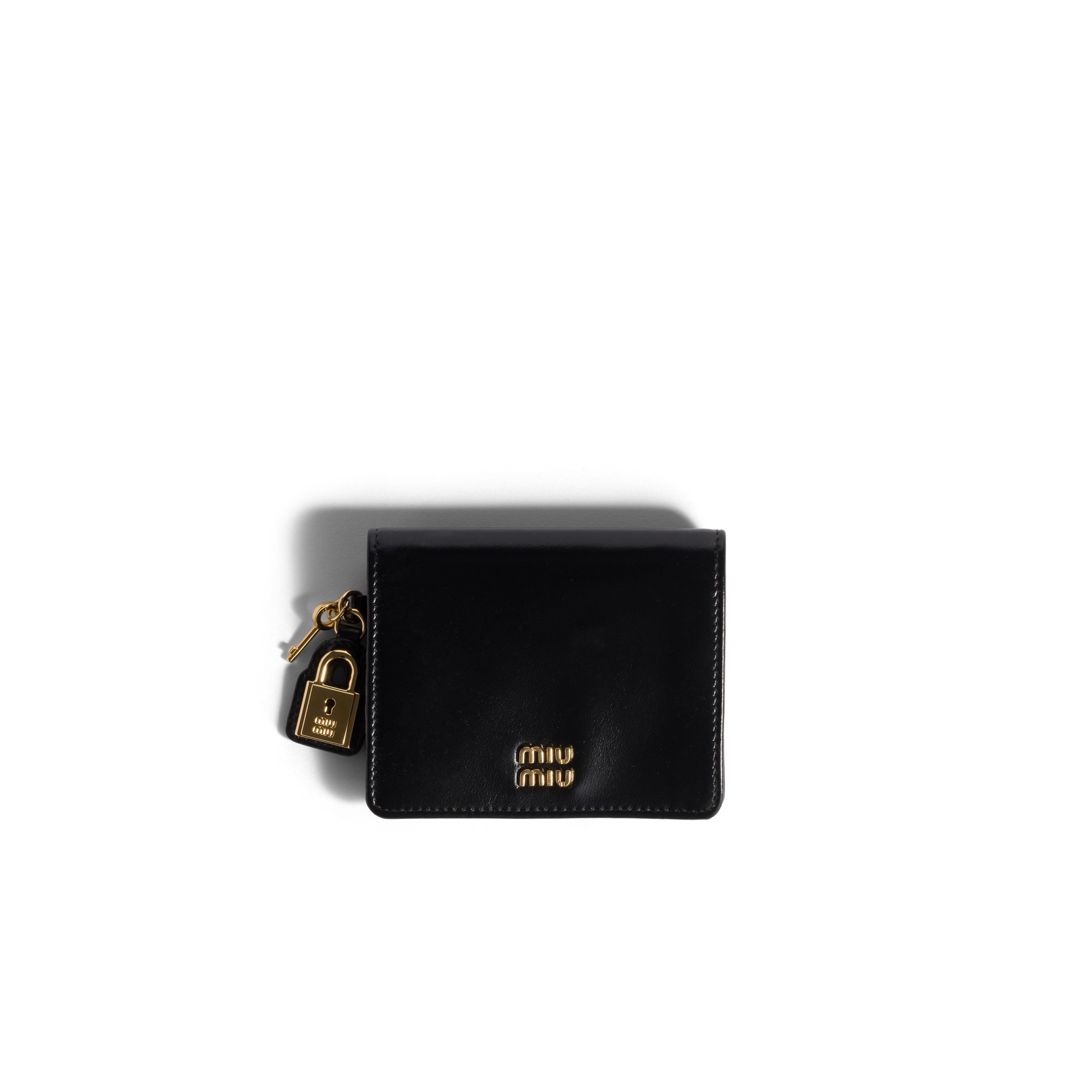 Miu Miu Small Leather Wallet, Woman, Black