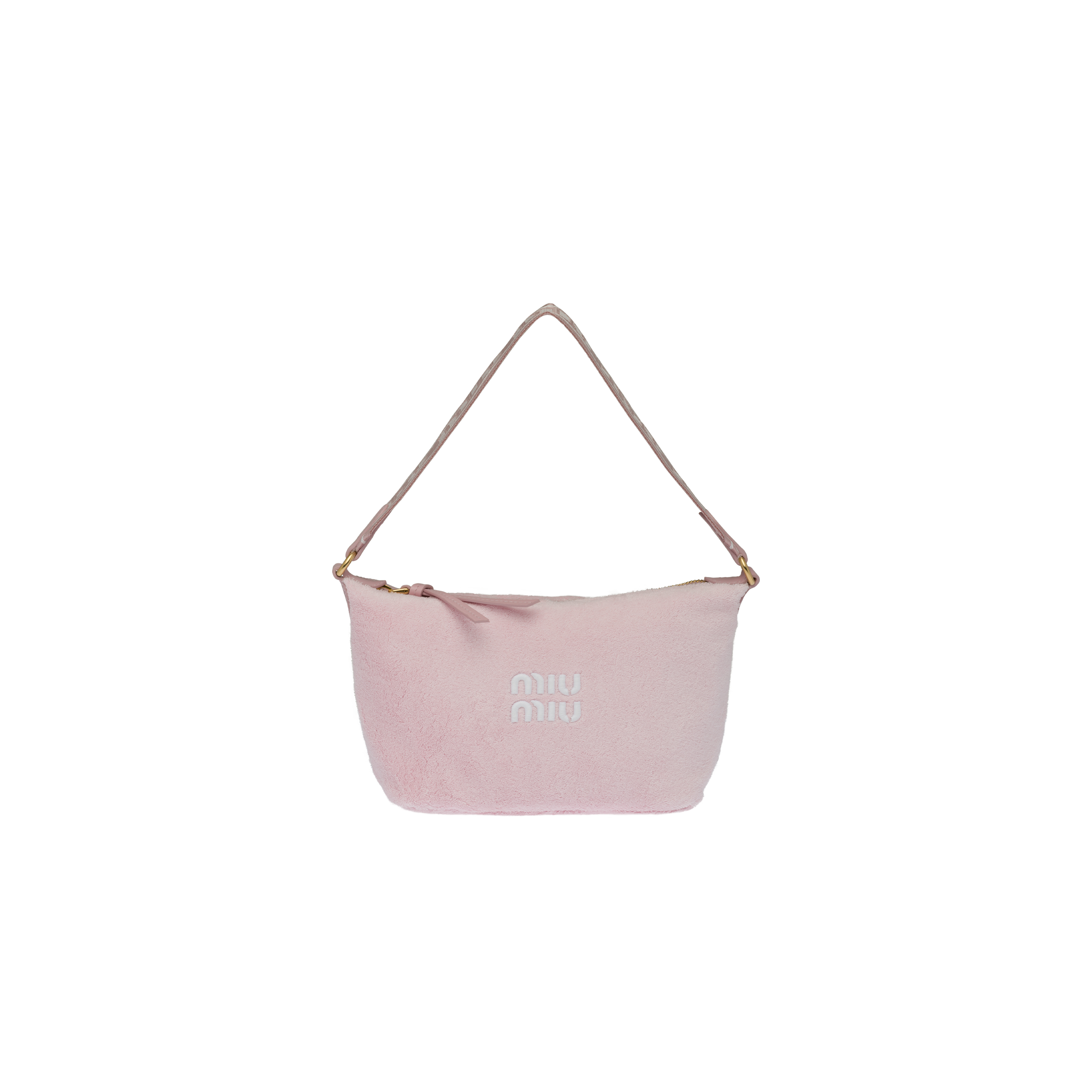 Miu Spirit Terry Cloth Mini Bag Petal Pink Miu Miu
