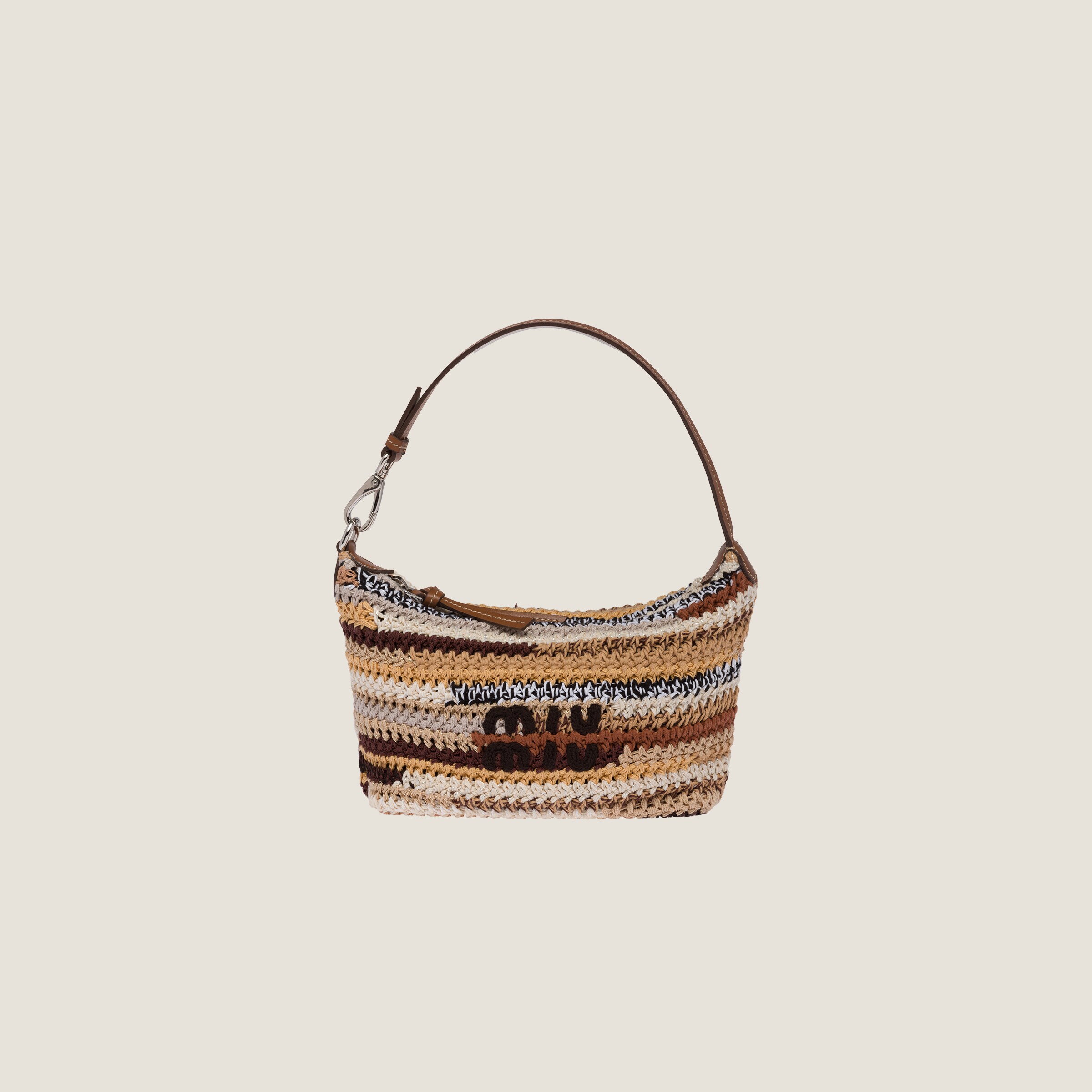 Miu Miu Crochet Pouch In Natural | ModeSens
