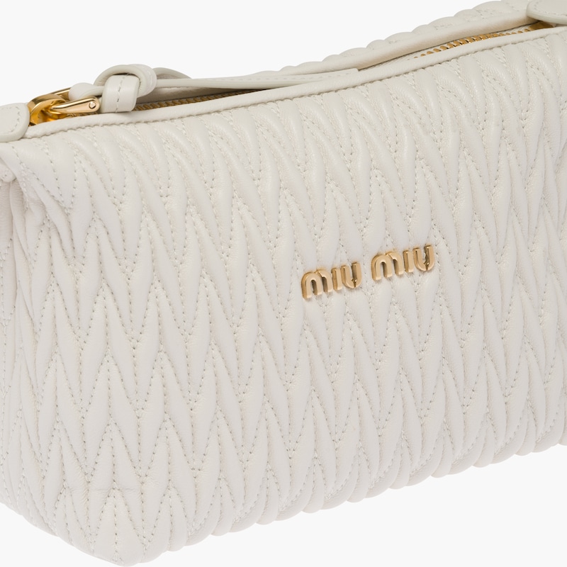 MIUMIU Patent leather Spirit One Belt bag 5NE841 black