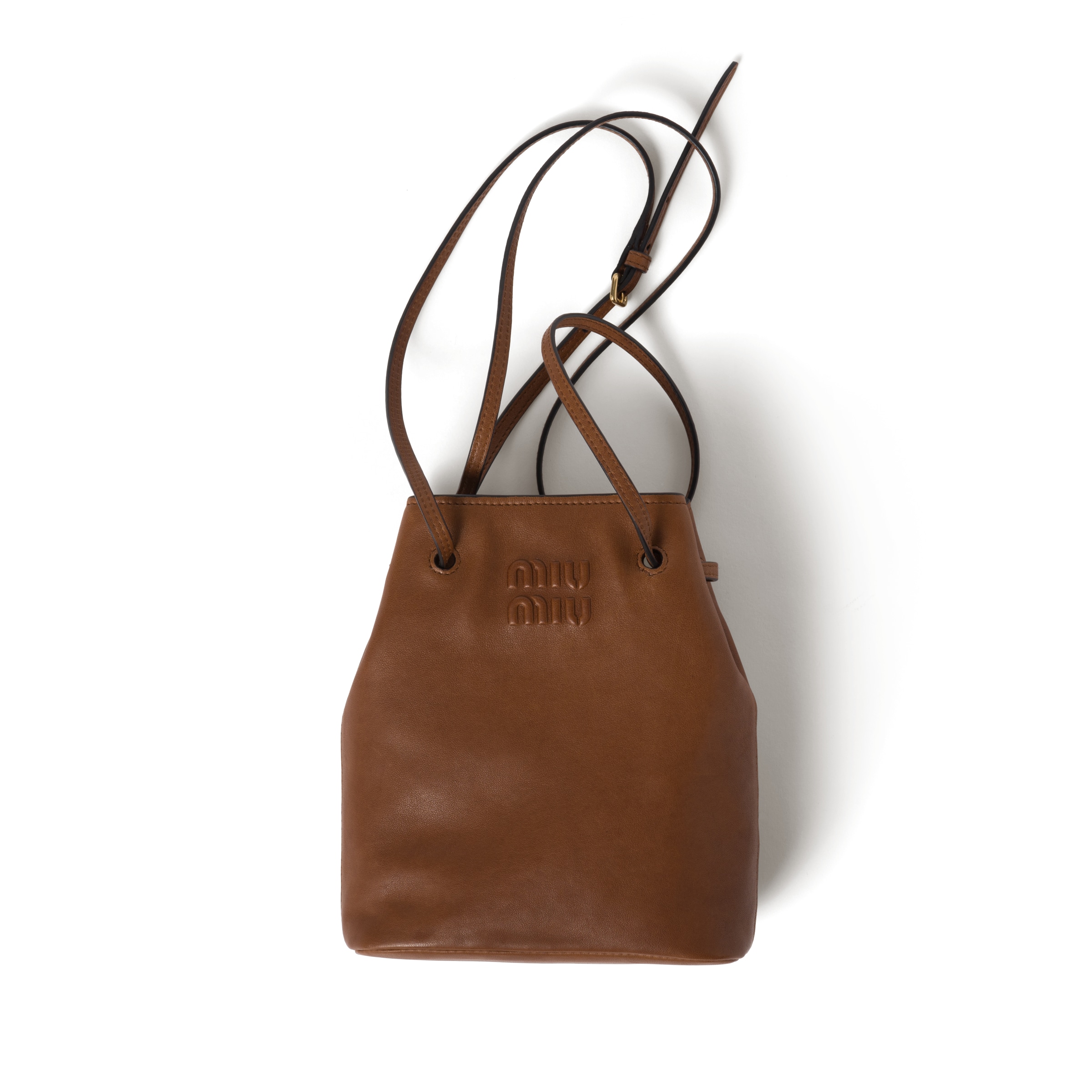 Nappa Leather Mini-bag, Woman, Oak