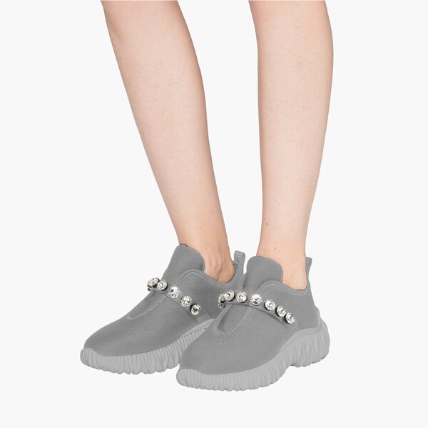 prada knit slip on sneakers