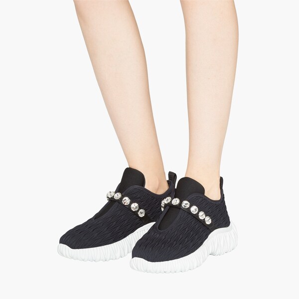 miumiu PRADA レザースリッポン フラットシューズ スニーカー