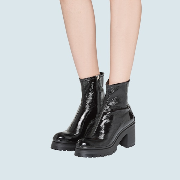 botines de charol